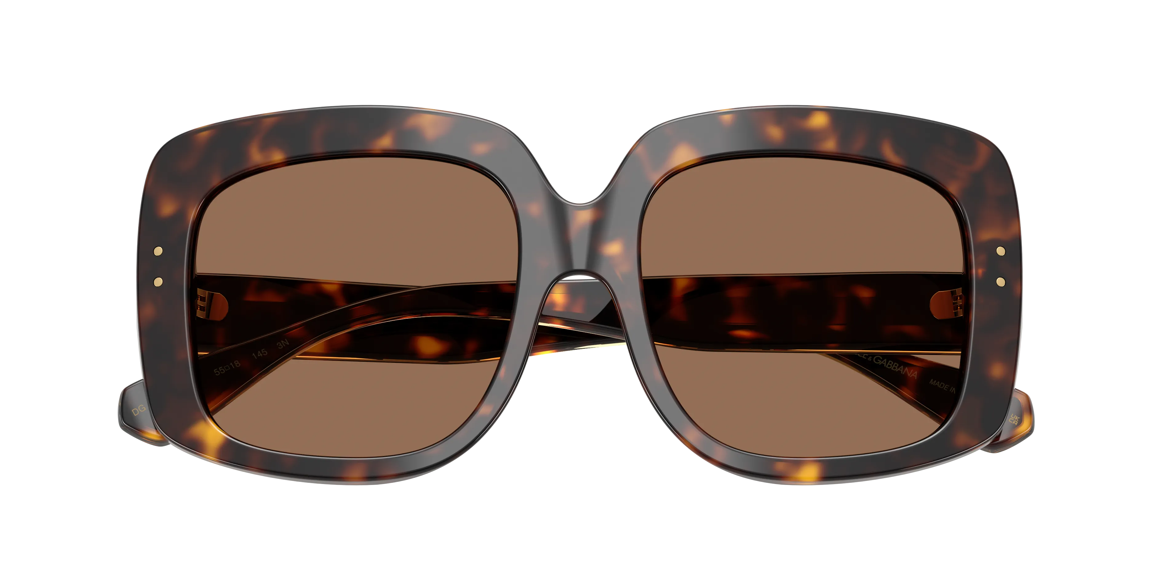 Dolce & Gabbana DG4557 502/73 Occhiali da sole Acetato Tartaruga Marrone Squadrata Normale - immagine 2