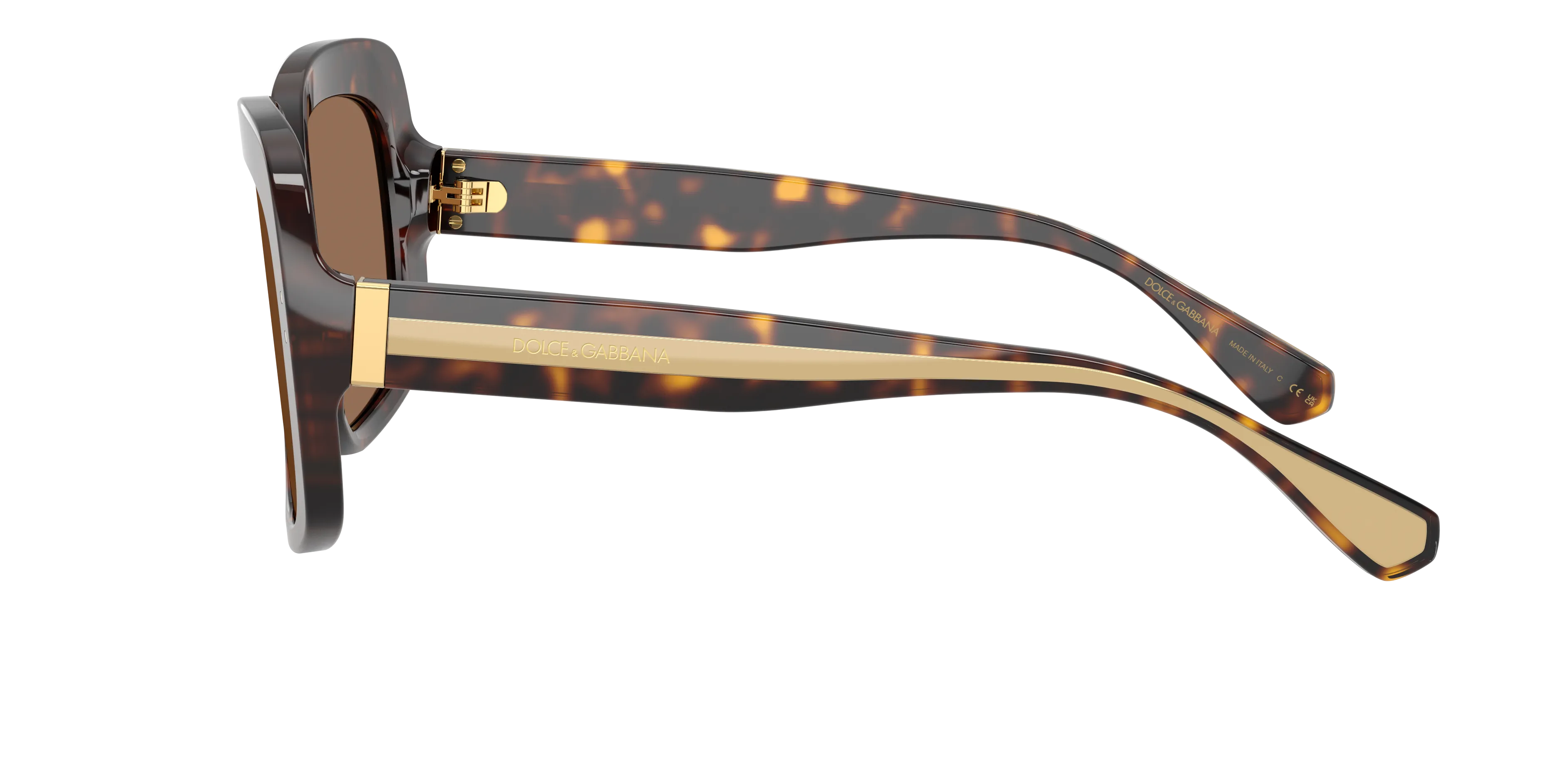 Dolce & Gabbana DG4557 502/73 Occhiali da sole Acetato Tartaruga Marrone Squadrata Normale - immagine 4