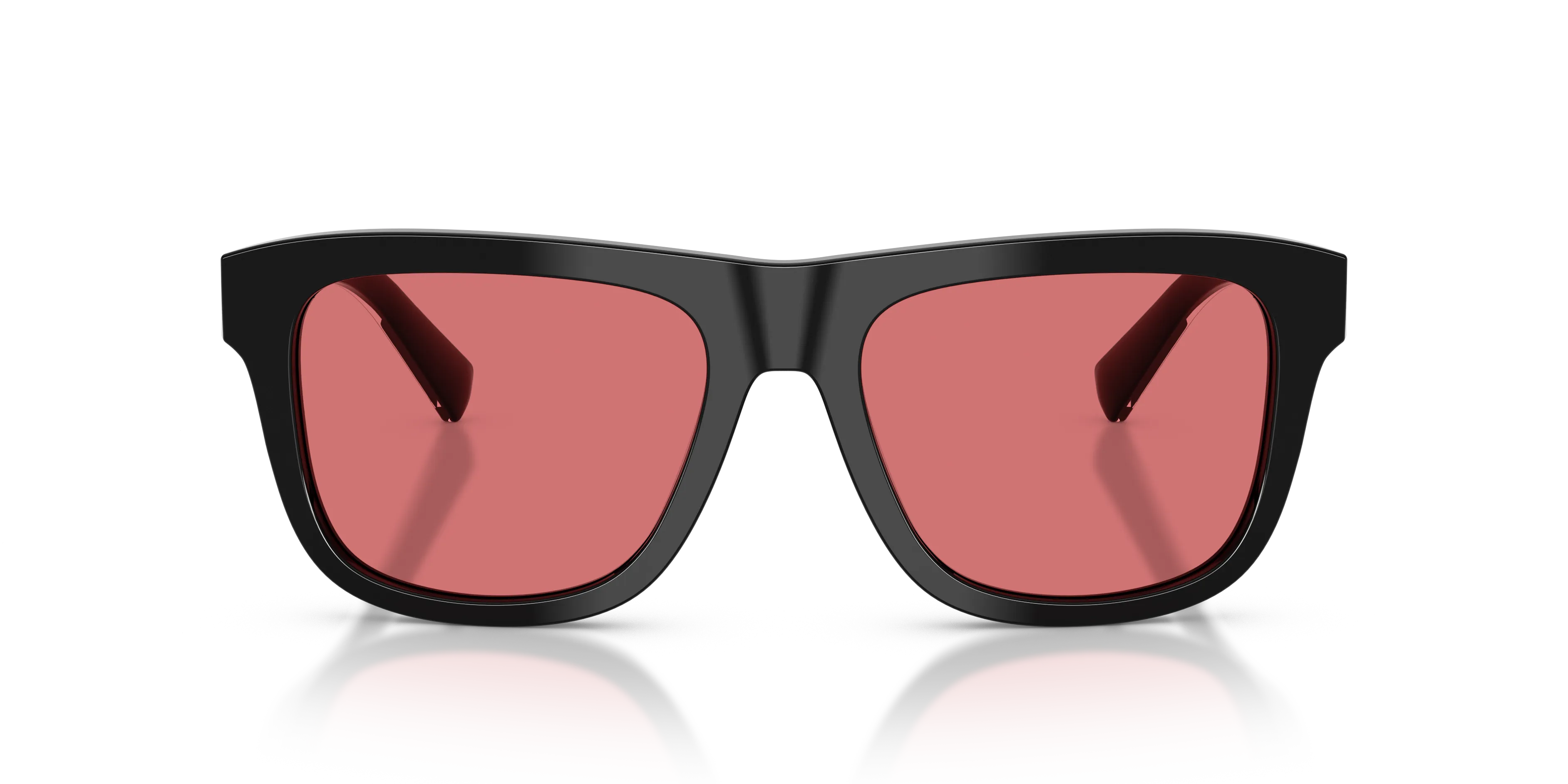 Dolce & Gabbana DG4545 501/75 Occhiali da sole Acetato Nero Rosso Squadrata Normale - immagine 3