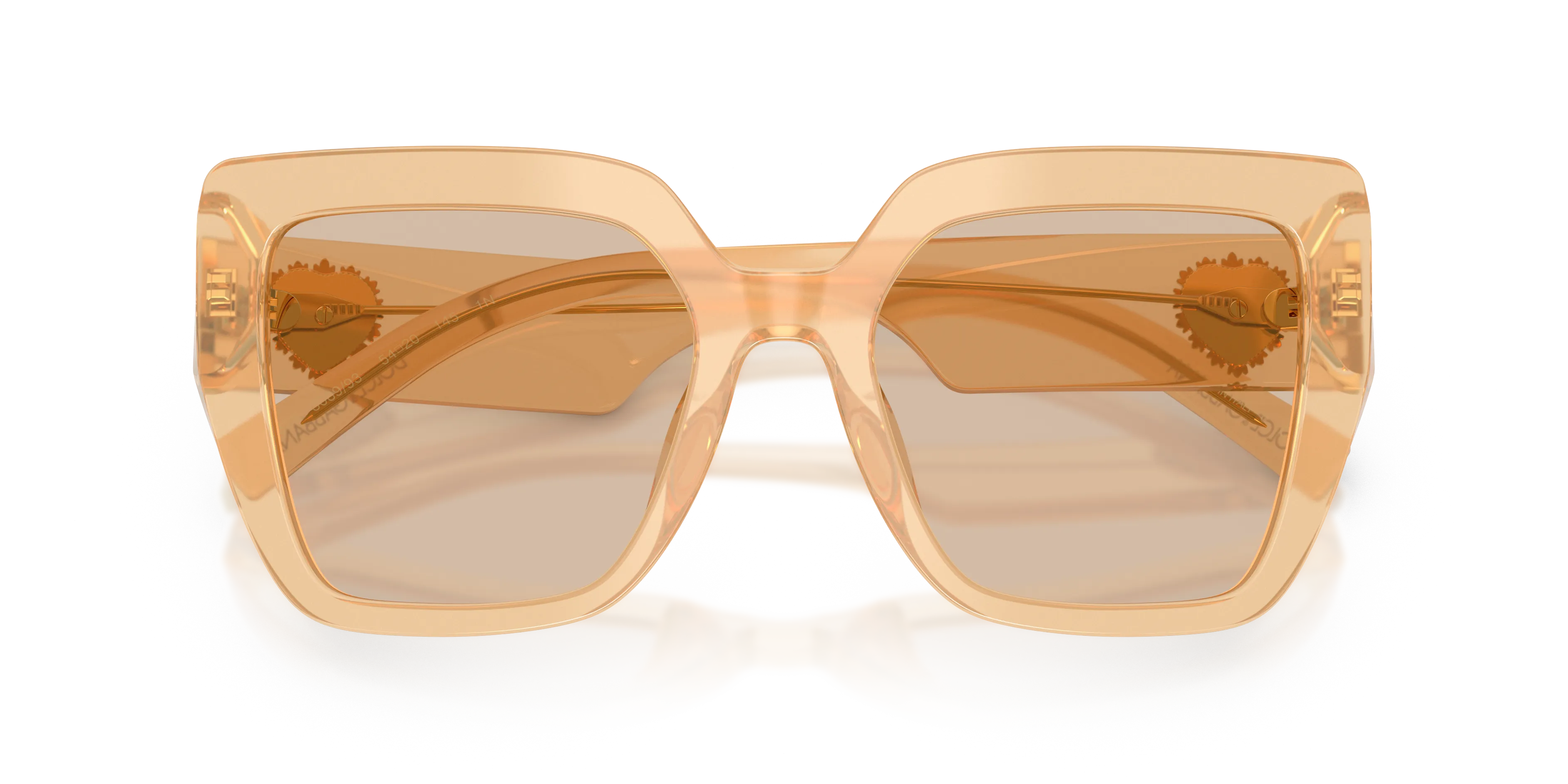 Dolce & Gabbana DG4538 308993 Occhiali da sole Acetato Marrone Marrone Squadrata Normale - immagine 2
