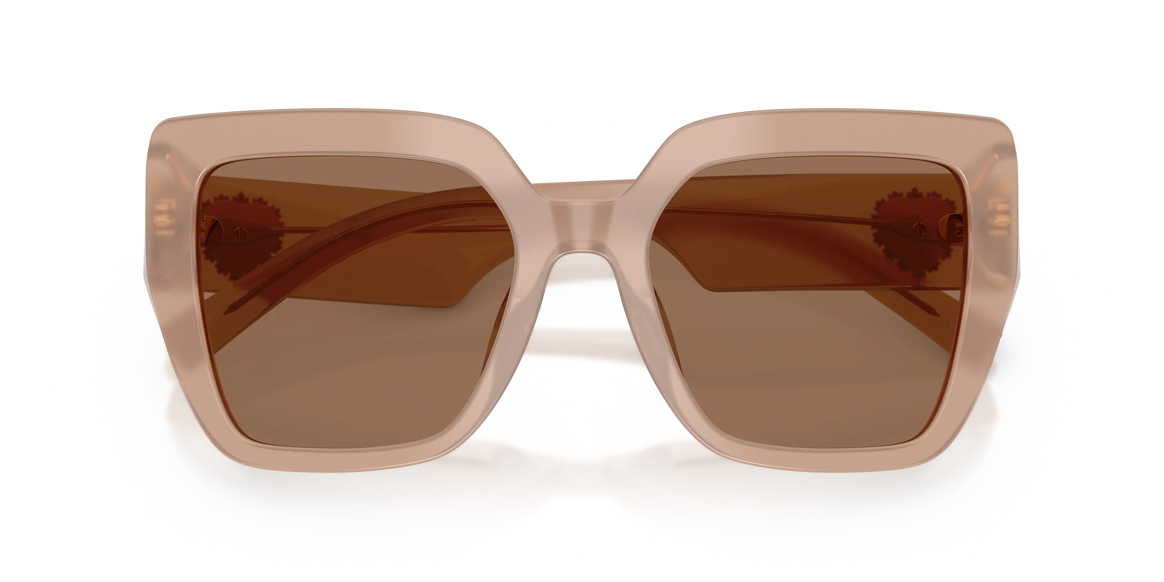 Dolce & Gabbana DG4538 304273 Occhiali da sole Acetato Marrone Marrone Squadrata Normale - immagine 2
