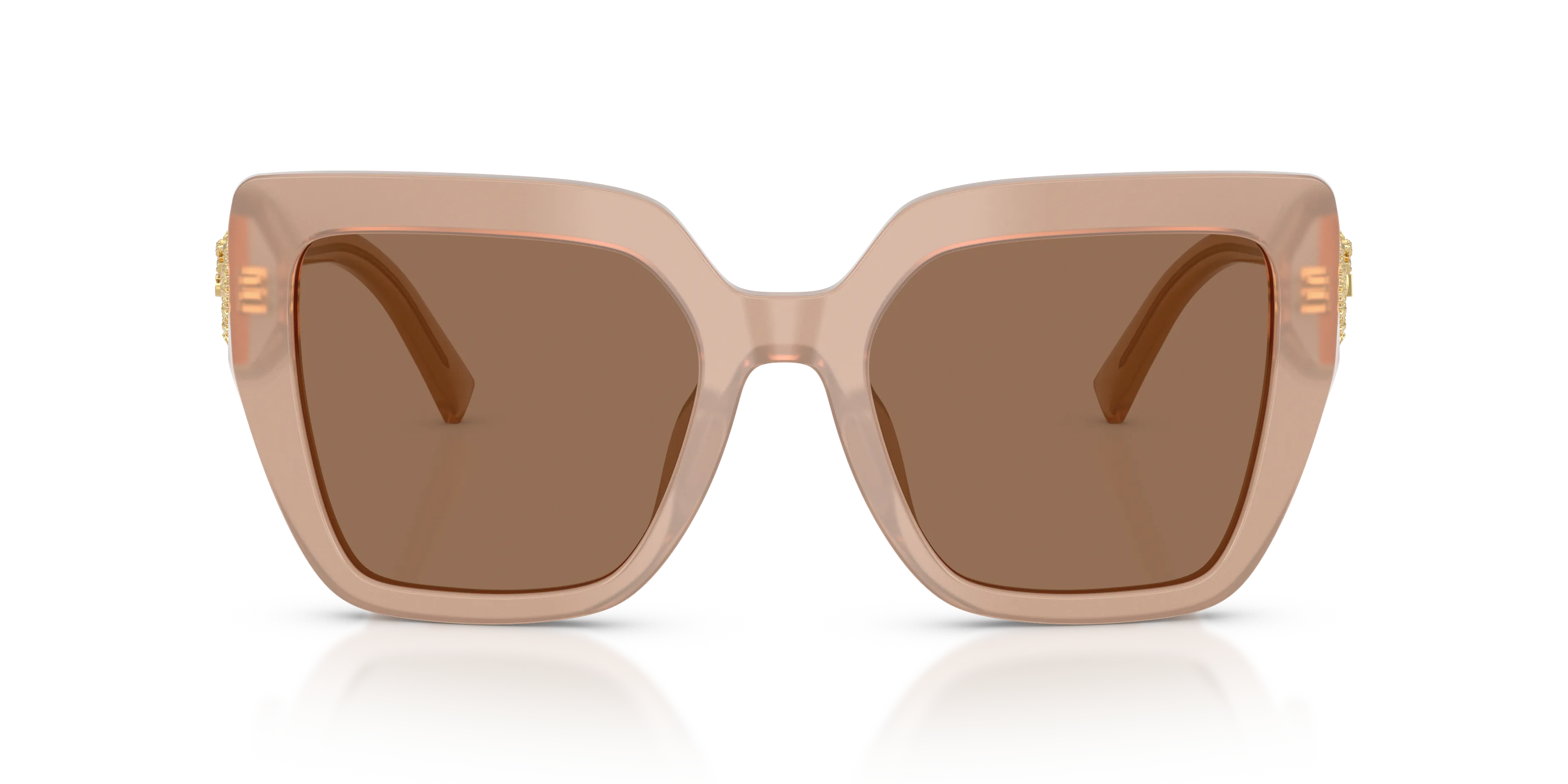Dolce & Gabbana DG4538 304273 Occhiali da sole Acetato Marrone Marrone Squadrata Normale - immagine 3