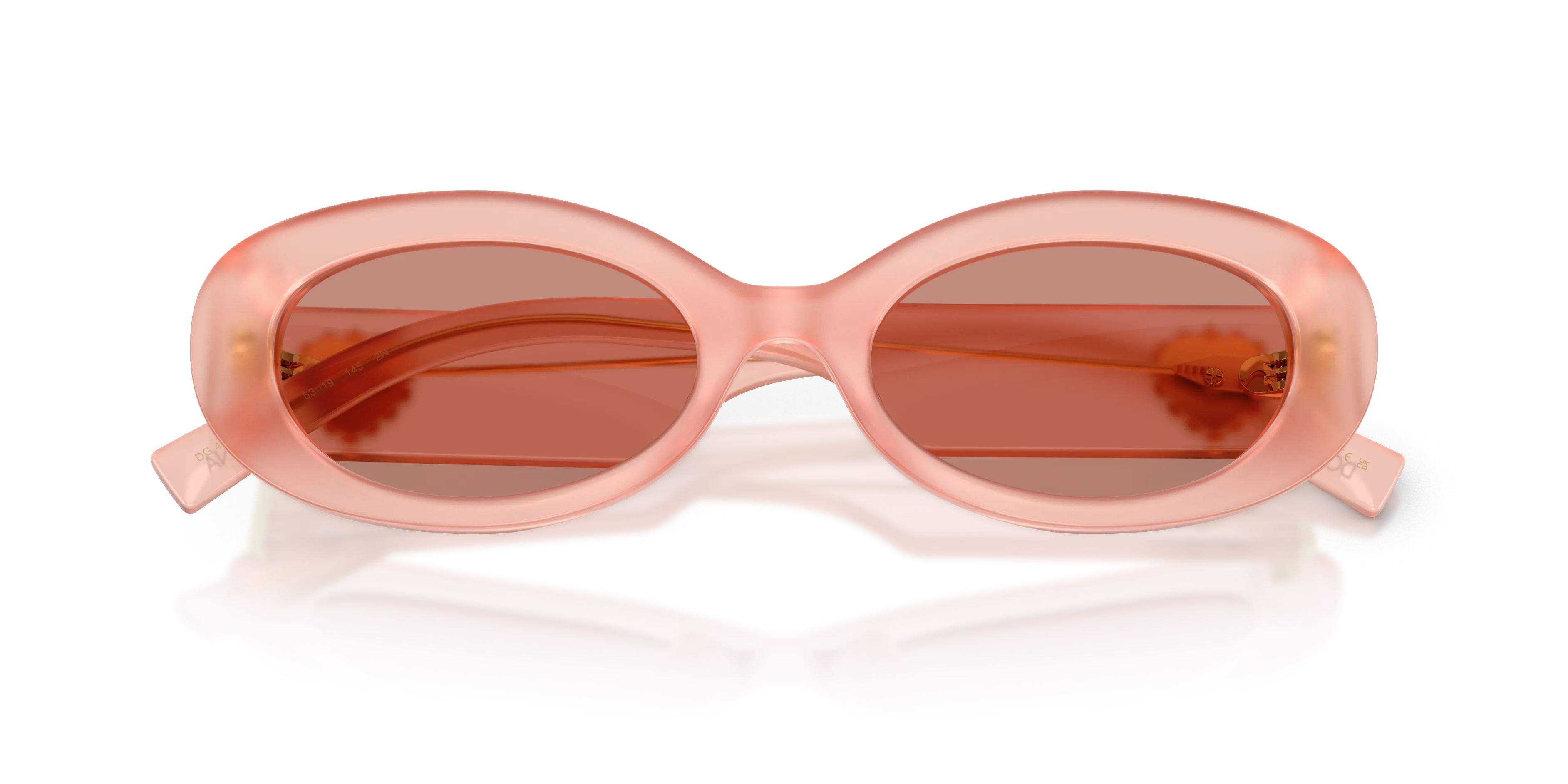 Dolce & Gabbana DG4537 338496 Occhiali da sole Acetato Rosa Viola Rotonda Normale - immagine 2