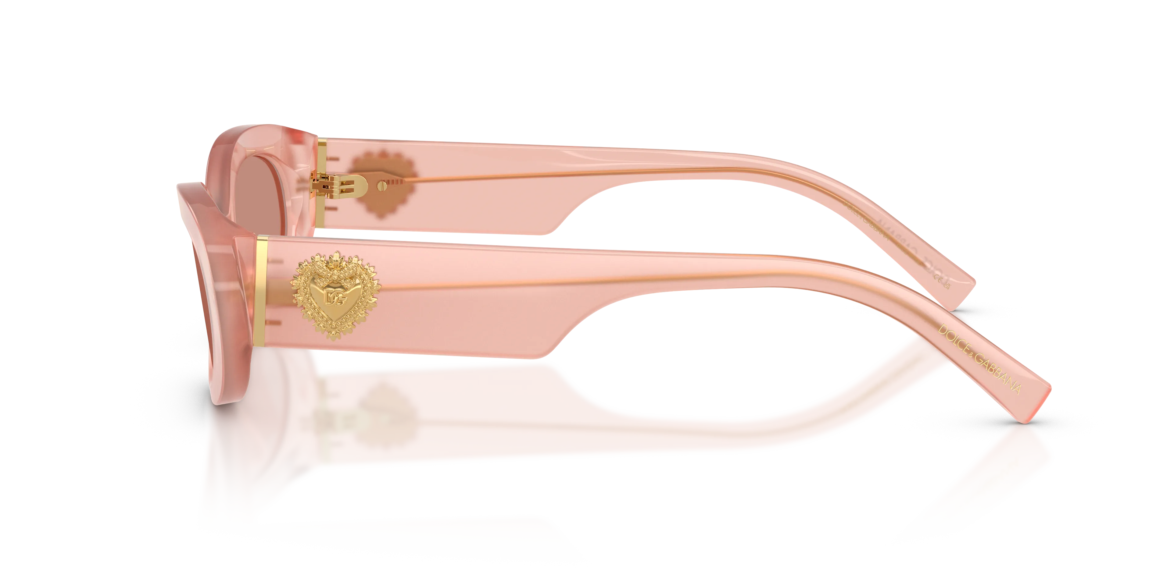 Dolce & Gabbana DG4537 338496 Occhiali da sole Acetato Rosa Viola Rotonda Normale - immagine 4
