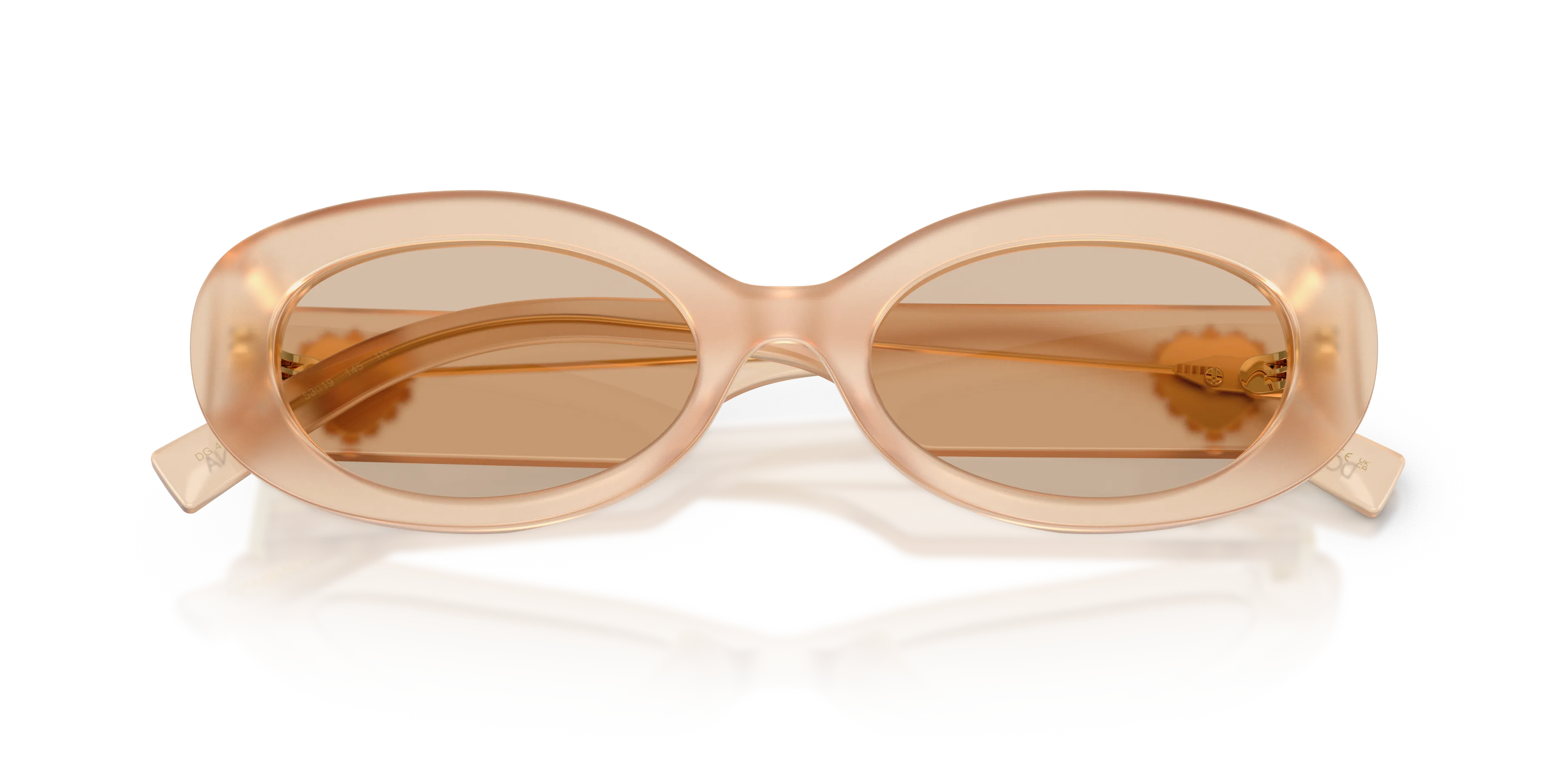 Dolce & Gabbana DG4537 308993 Occhiali da sole Acetato Marrone Marrone Rotonda Normale - immagine 2