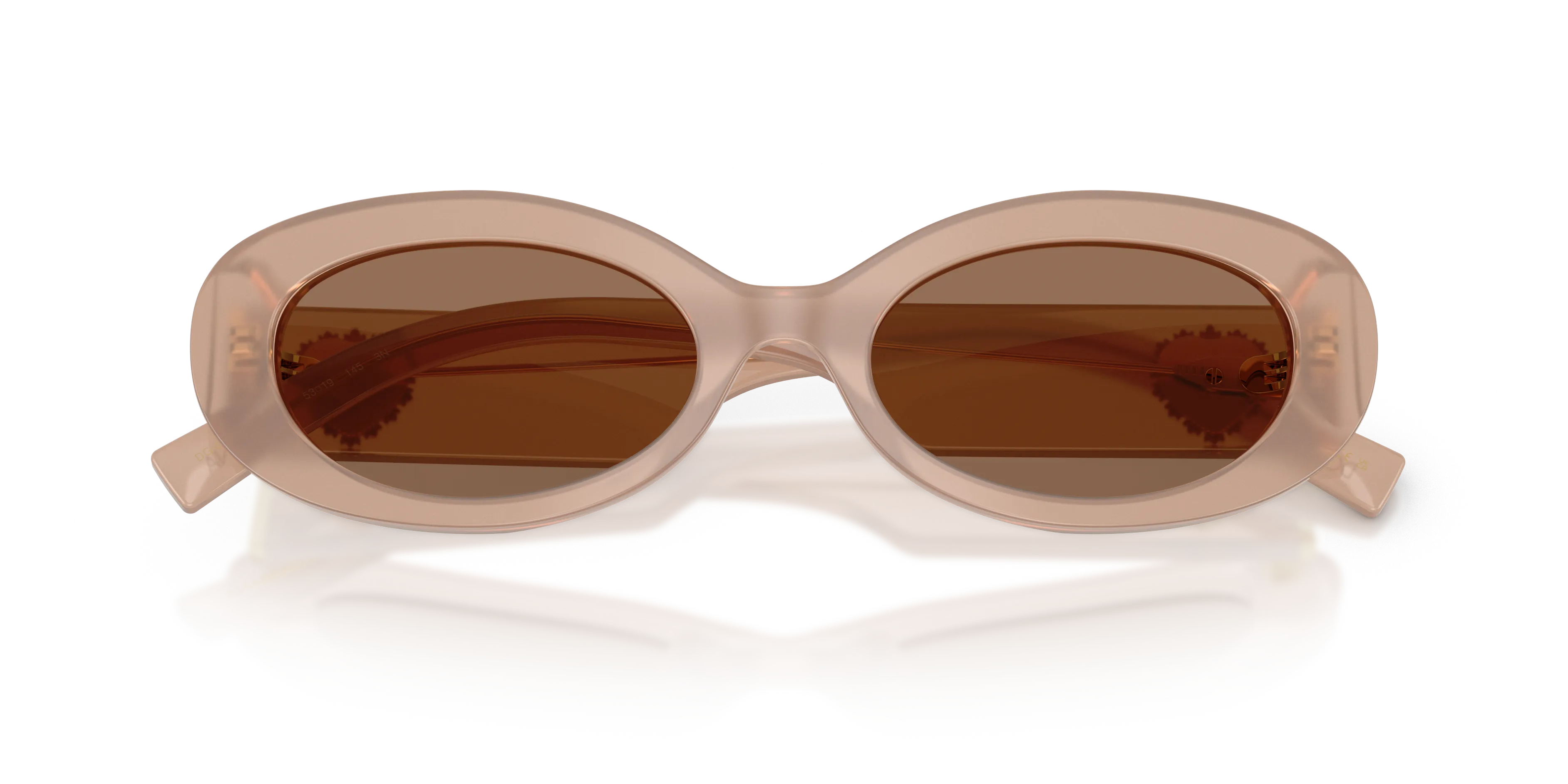 Dolce & Gabbana DG4537 304273 Occhiali da sole Acetato Marrone Marrone Rotonda Normale - immagine 2