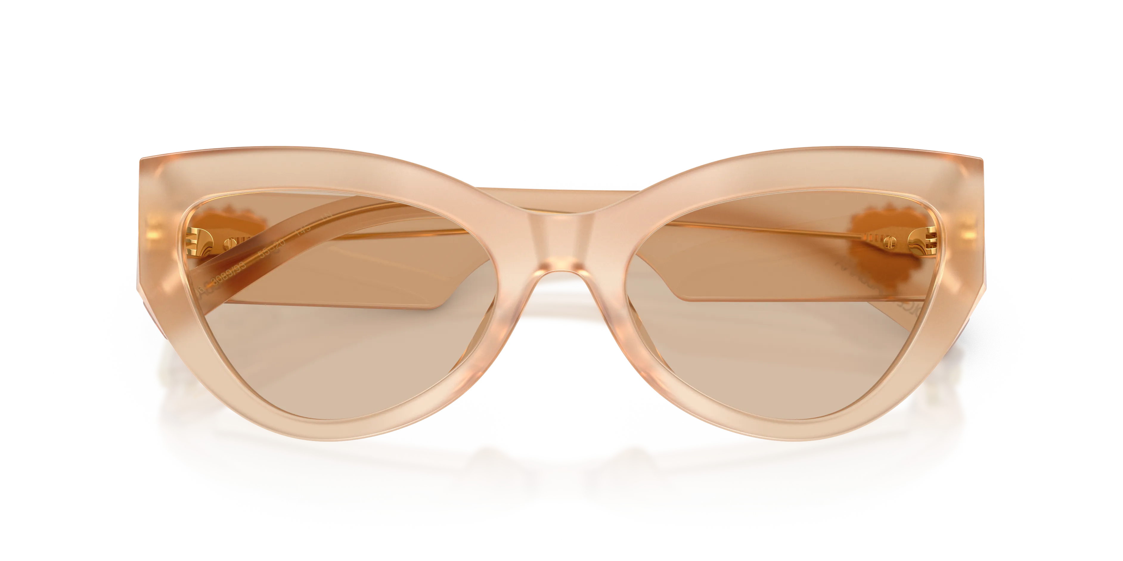 Dolce & Gabbana DG4536 308993 Occhiali da sole Acetato Marrone Marrone Cat Eye Normale - immagine 2