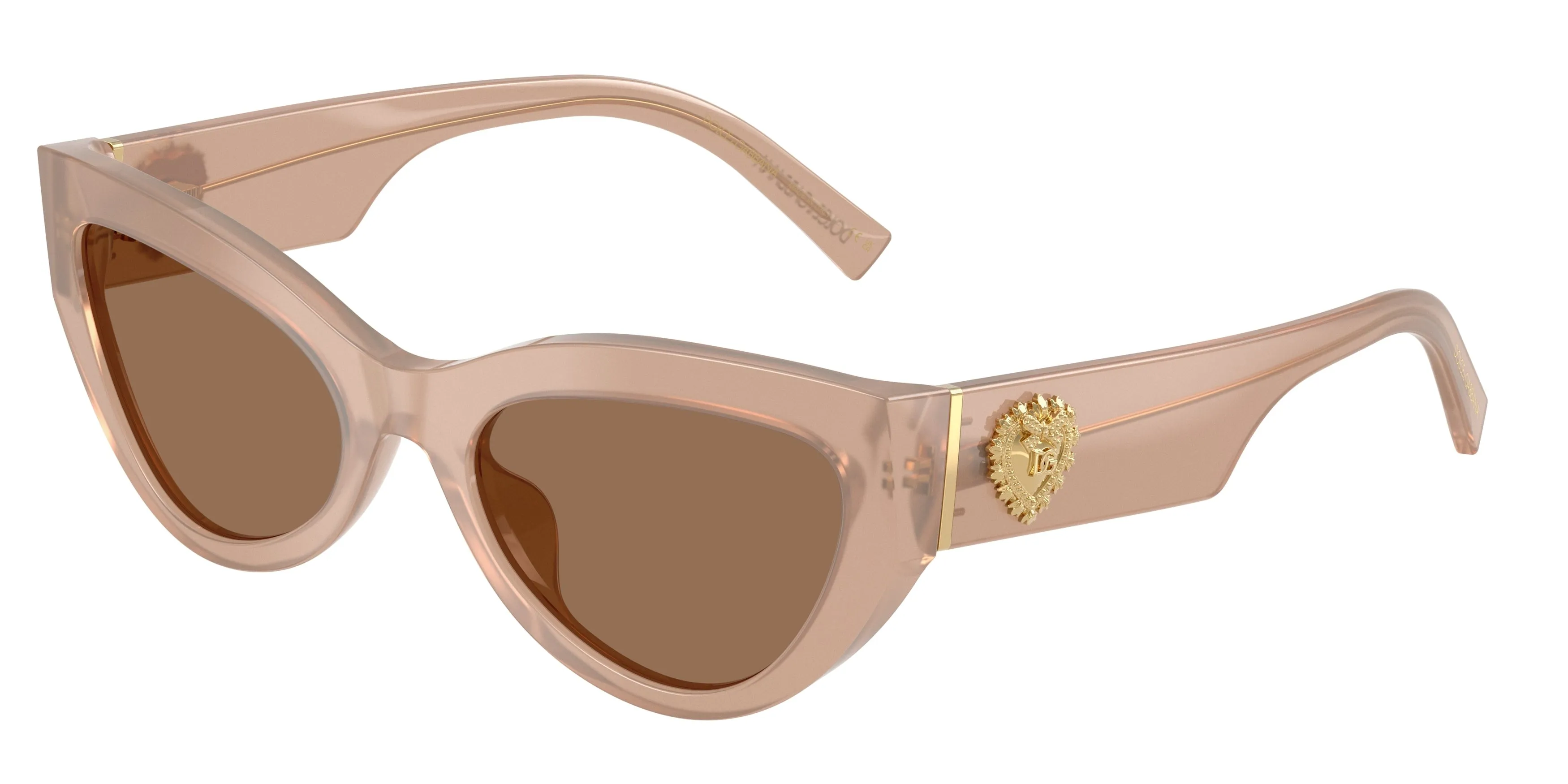 Dolce & Gabbana DG4536 304273 Occhiali da sole Acetato Marrone Marrone Cat Eye Normale - immagine 1