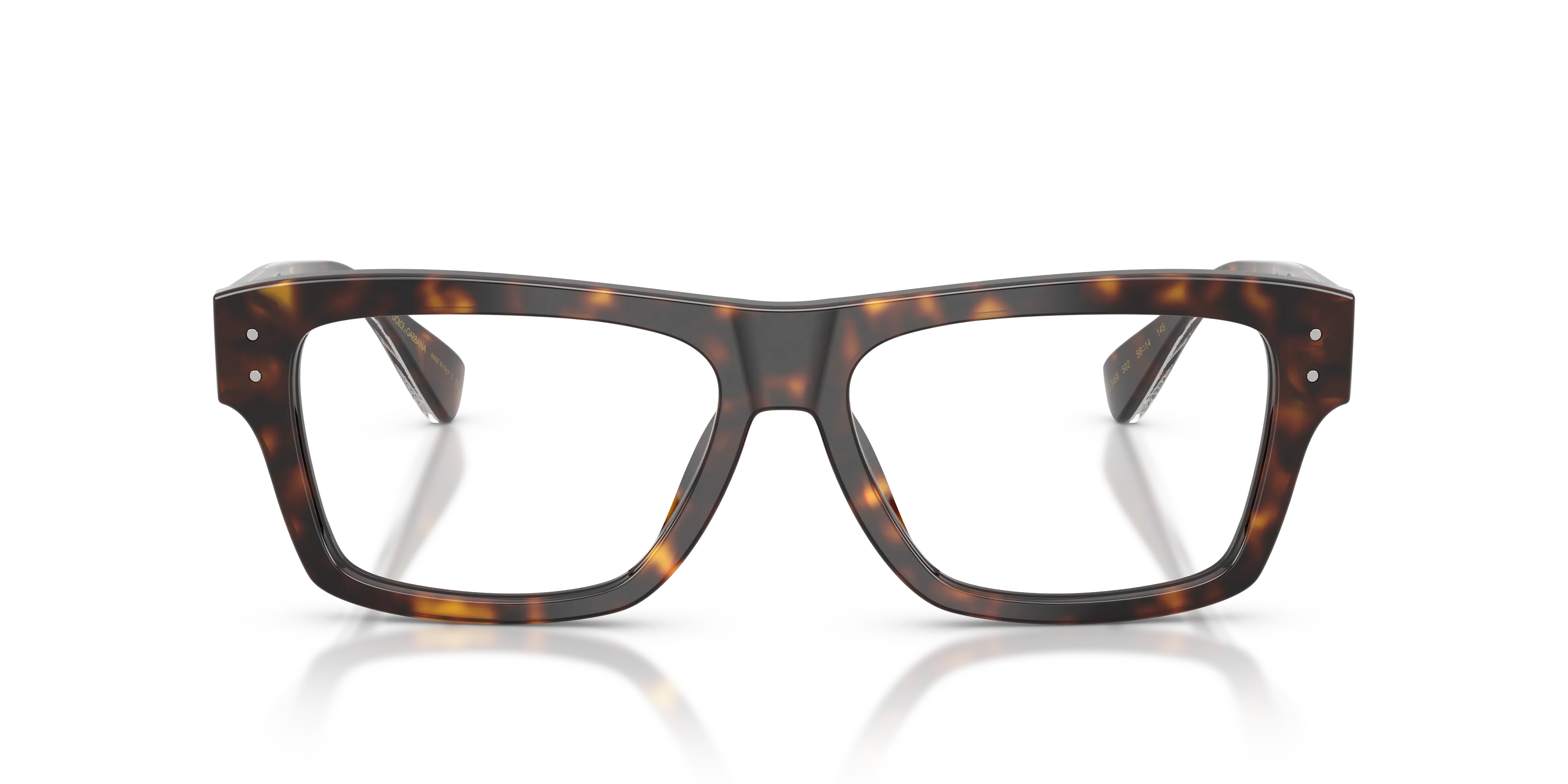 Dolce & Gabbana DG3458 502 Montature da vista Acetato Tartaruga Trasparente Squadrata Normale - immagine 3