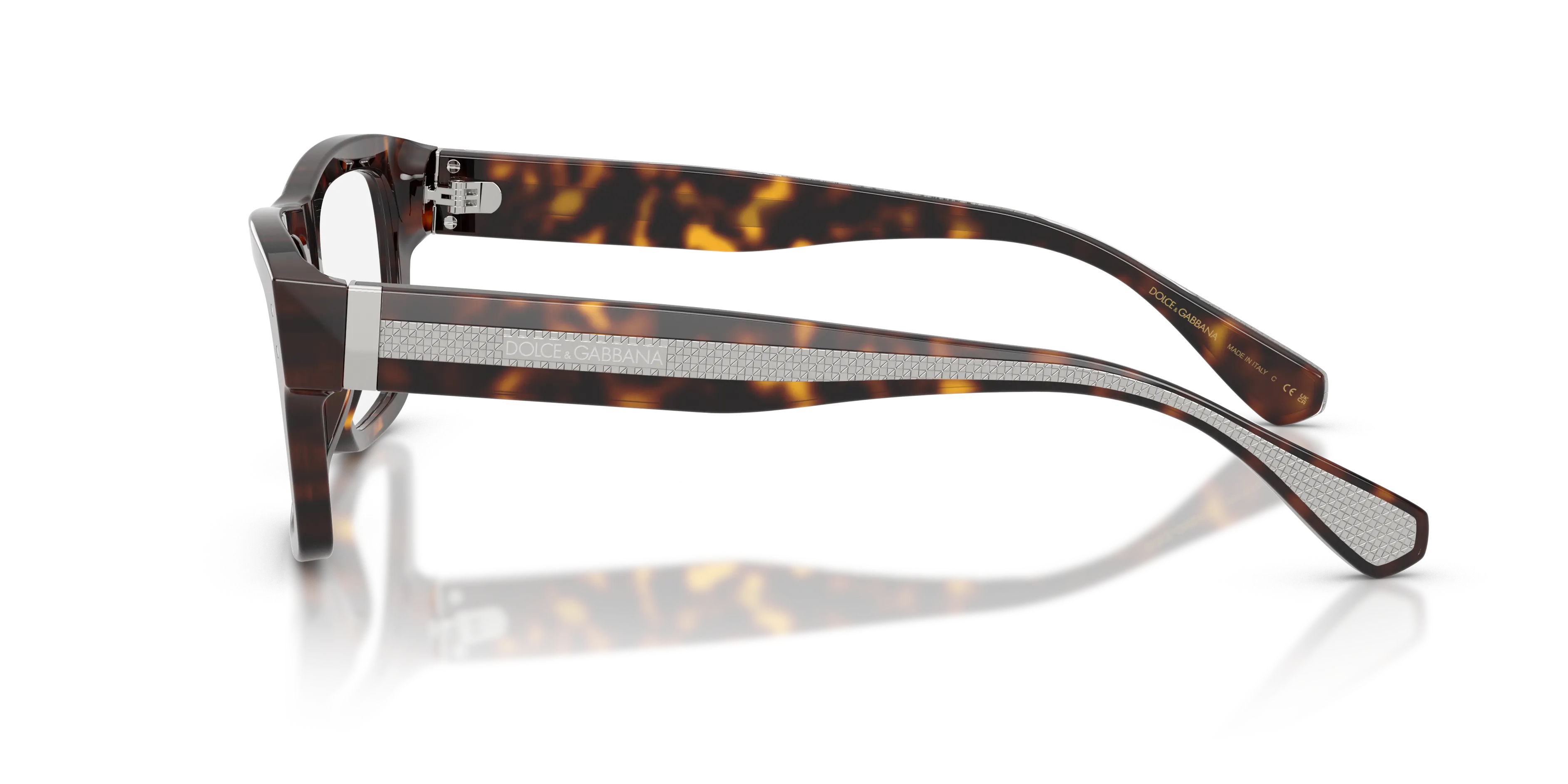 Dolce & Gabbana DG3458 502 Montature da vista Acetato Tartaruga Trasparente Squadrata Normale - immagine 4