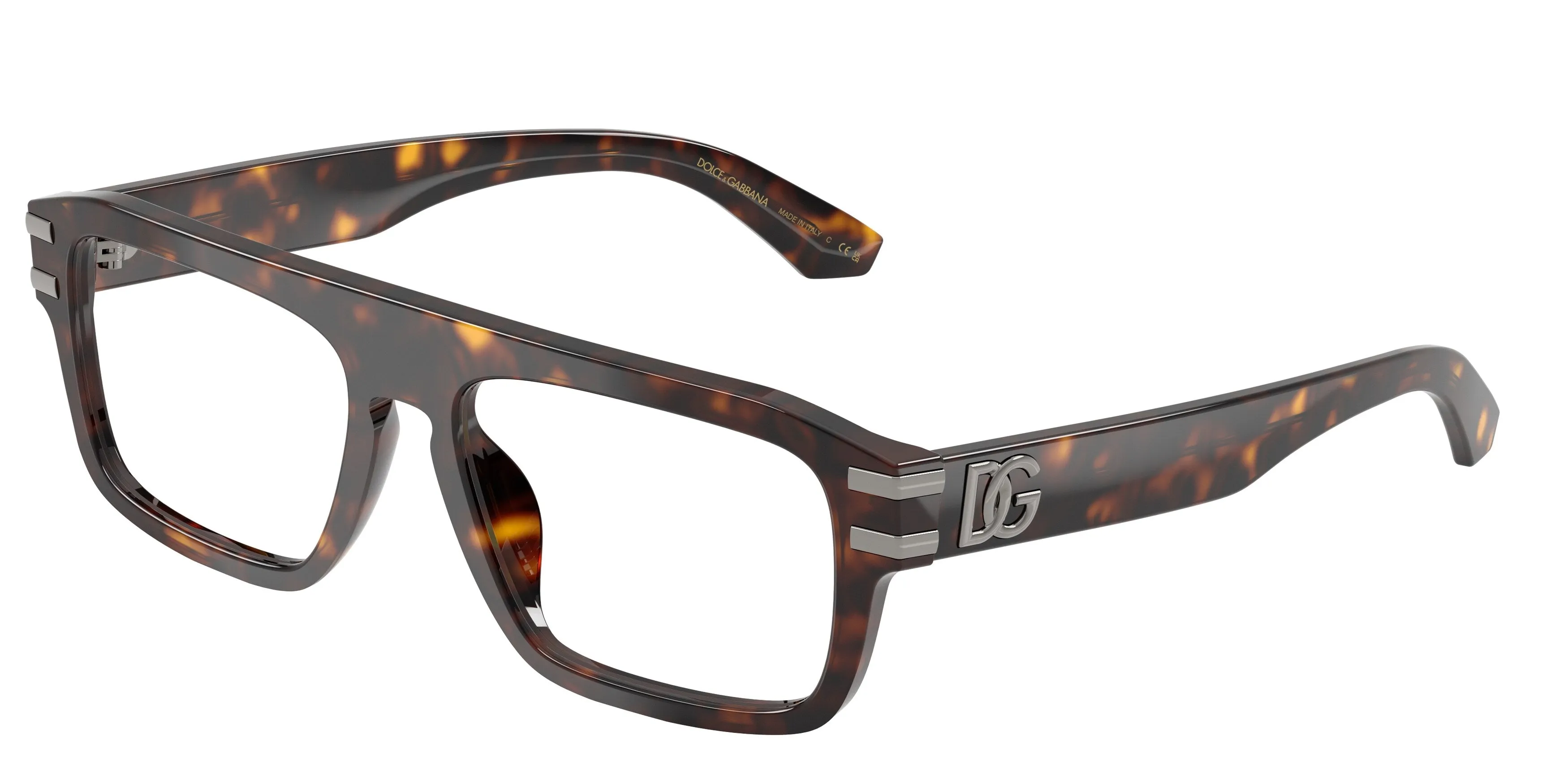 Dolce & Gabbana DG3457 502 Montature da vista Acetato Tartaruga Trasparente Squadrata Normale - immagine 1