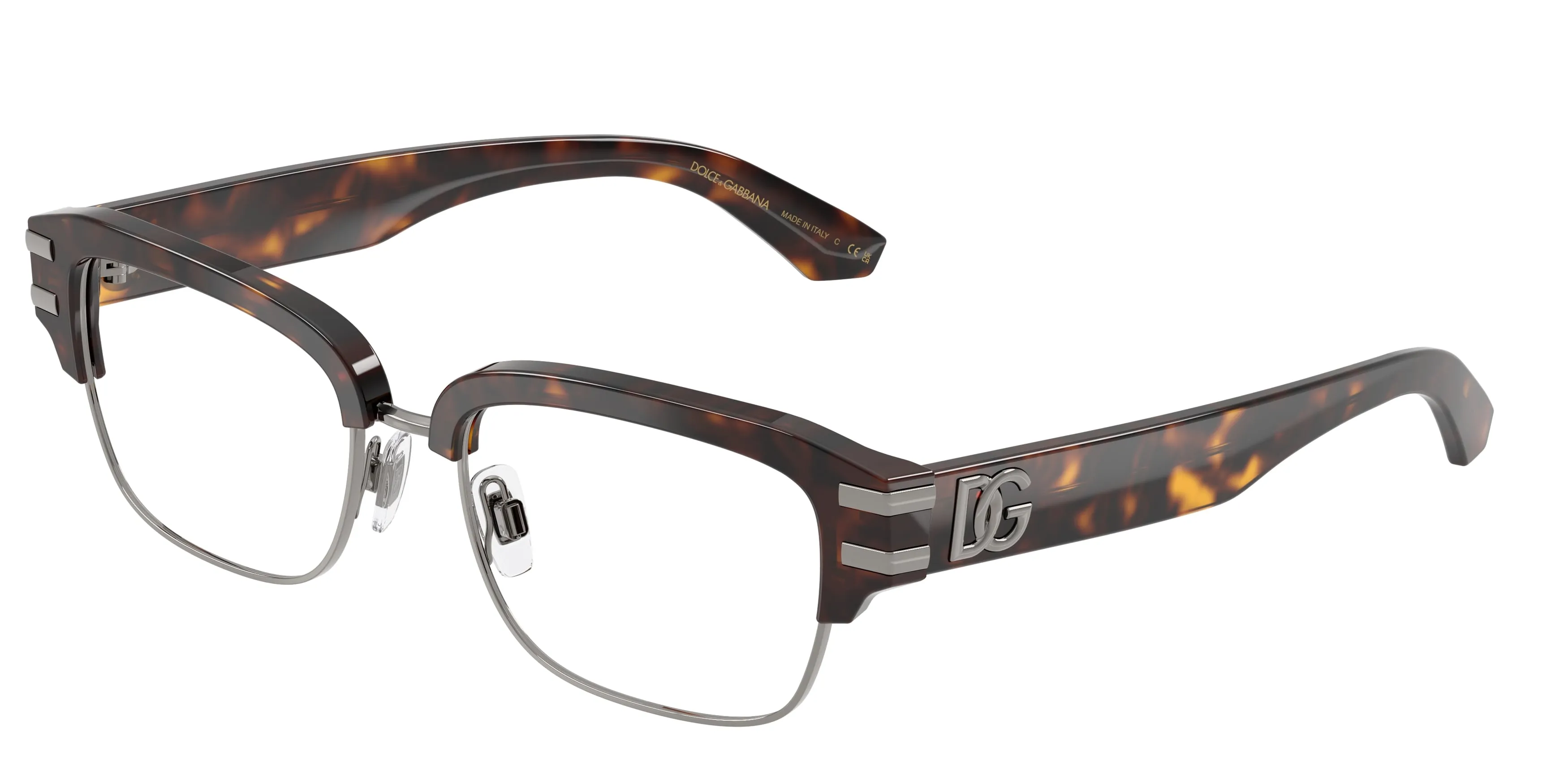 Dolce & Gabbana DG3456 502 Montature da vista Acetato Tartaruga Trasparente Squadrata Normale - immagine 1