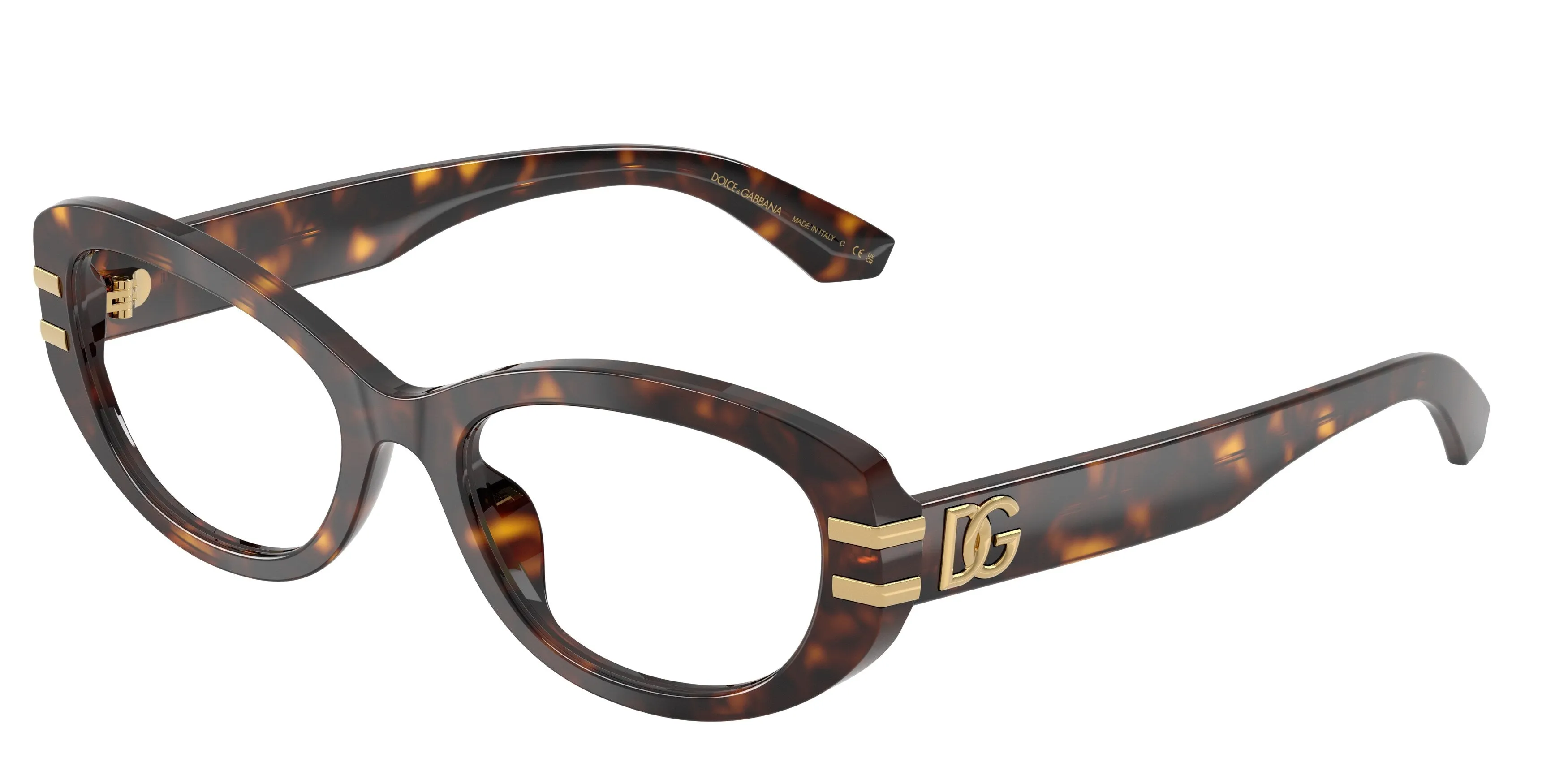 Dolce & Gabbana DG3455 502 Montature da vista Acetato Tartaruga Trasparente Farfalla Normale - immagine 1
