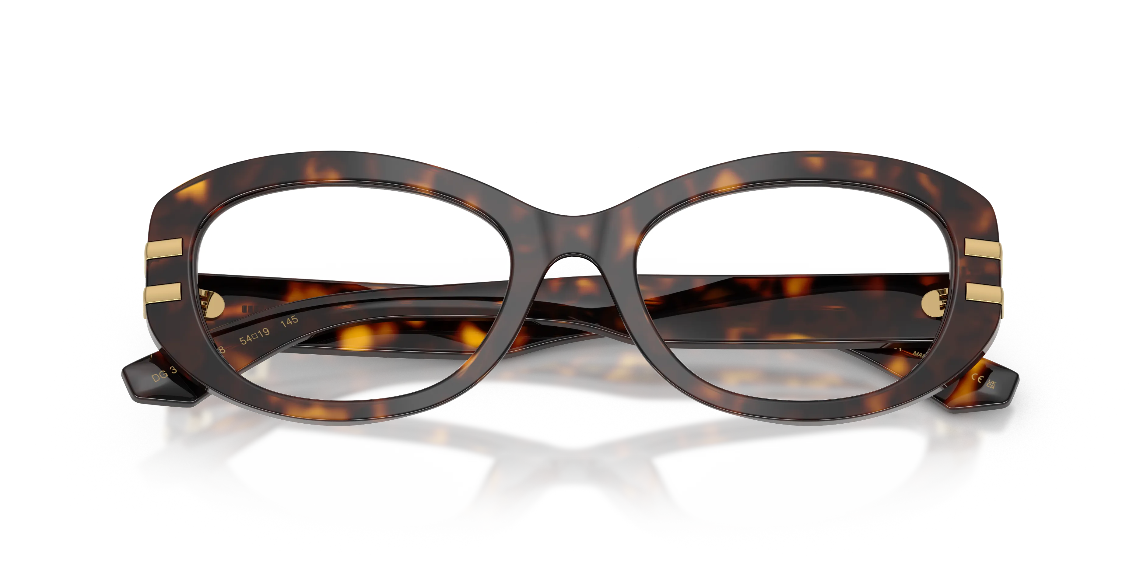 Dolce & Gabbana DG3455 502 Montature da vista Acetato Tartaruga Trasparente Farfalla Normale - immagine 2