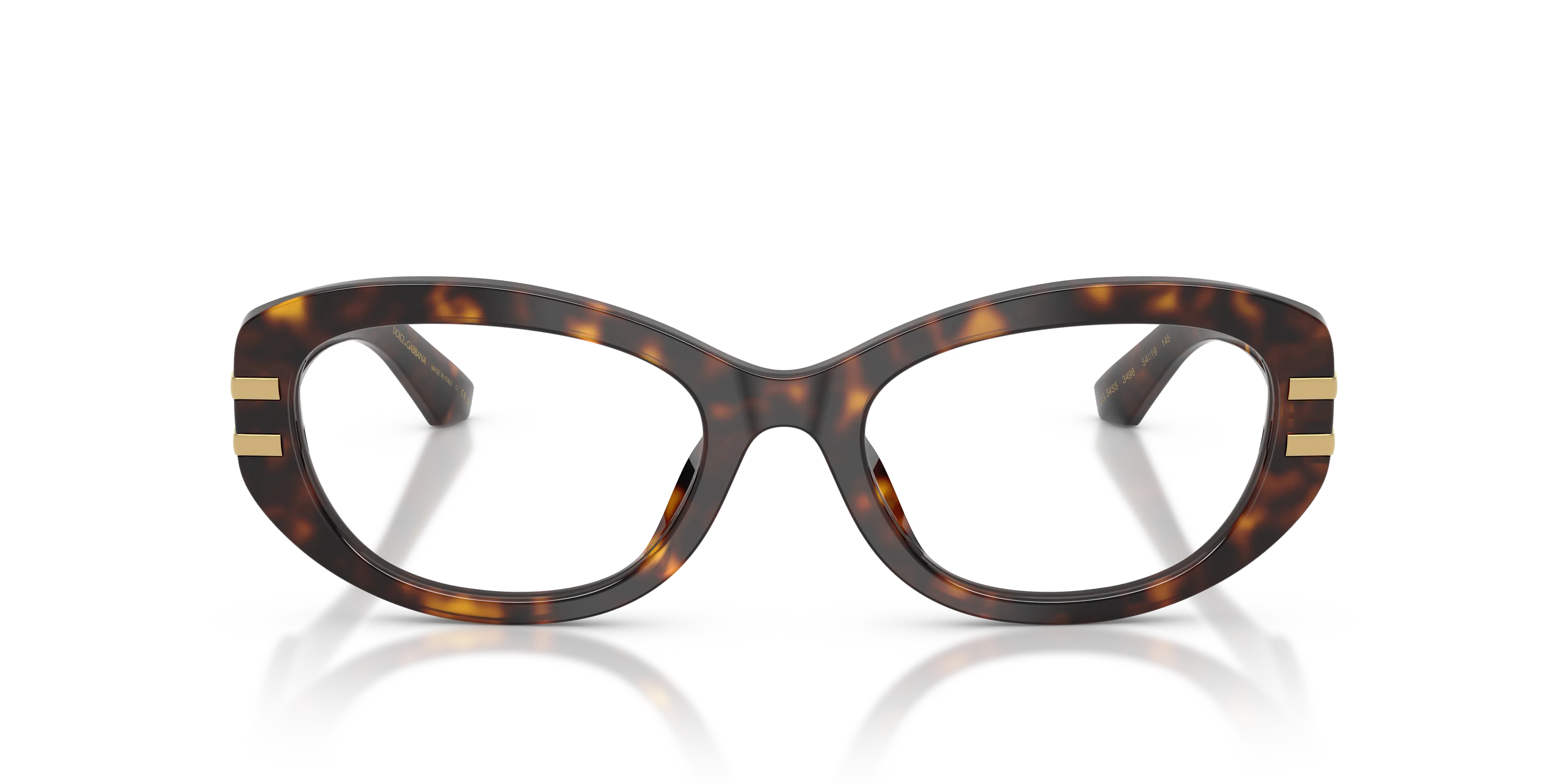 Dolce & Gabbana DG3455 502 Montature da vista Acetato Tartaruga Trasparente Farfalla Normale - immagine 3