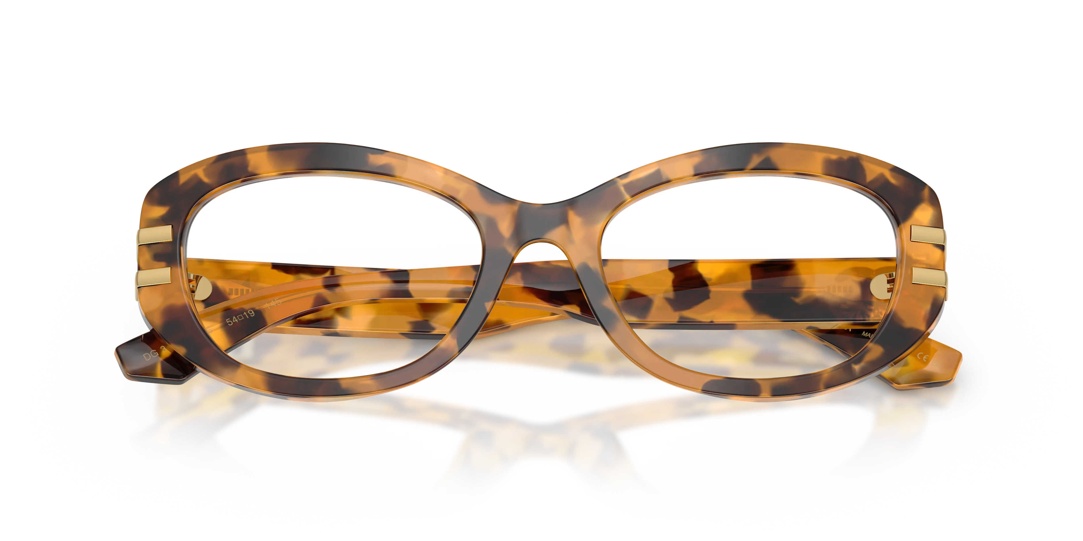 Dolce & Gabbana DG3455 3496 Montature da vista Acetato Tartaruga Trasparente Farfalla Normale - immagine 2