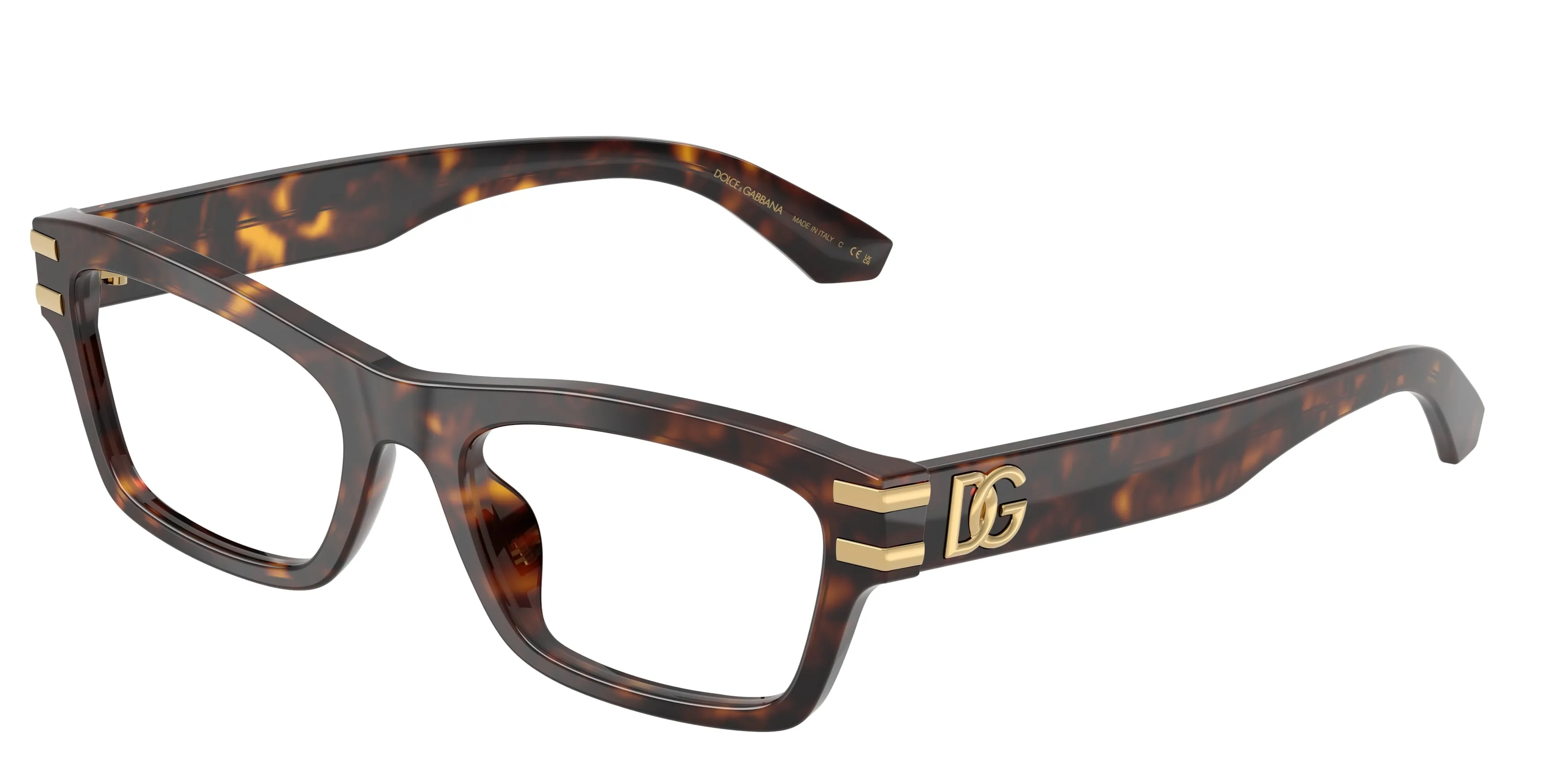 Dolce & Gabbana DG3454 502 Montature da vista Acetato Tartaruga Trasparente Squadrata Normale - immagine 1