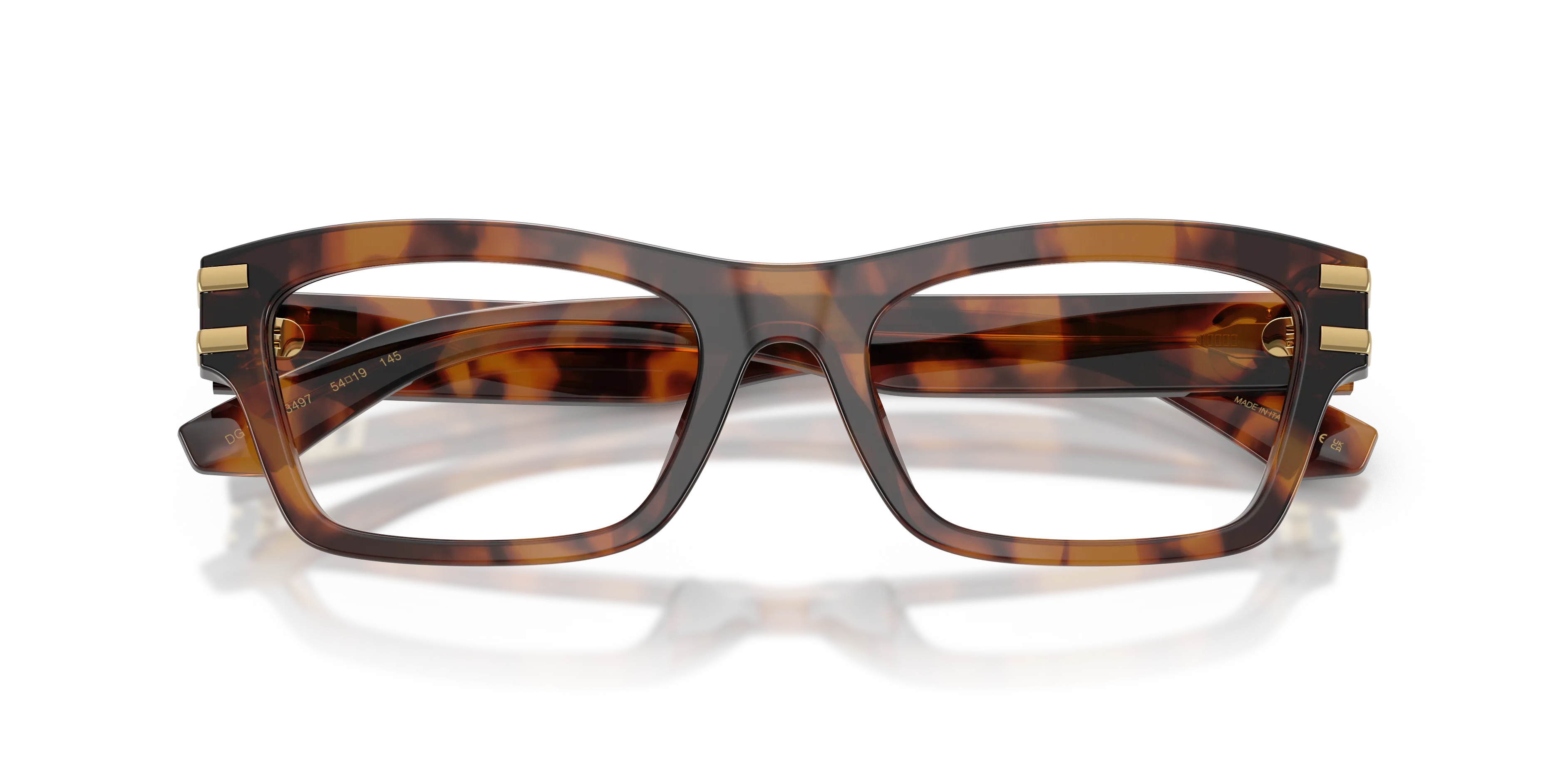 Dolce & Gabbana DG3454 3497 Montature da vista Acetato Tartaruga Trasparente Squadrata Normale - immagine 2
