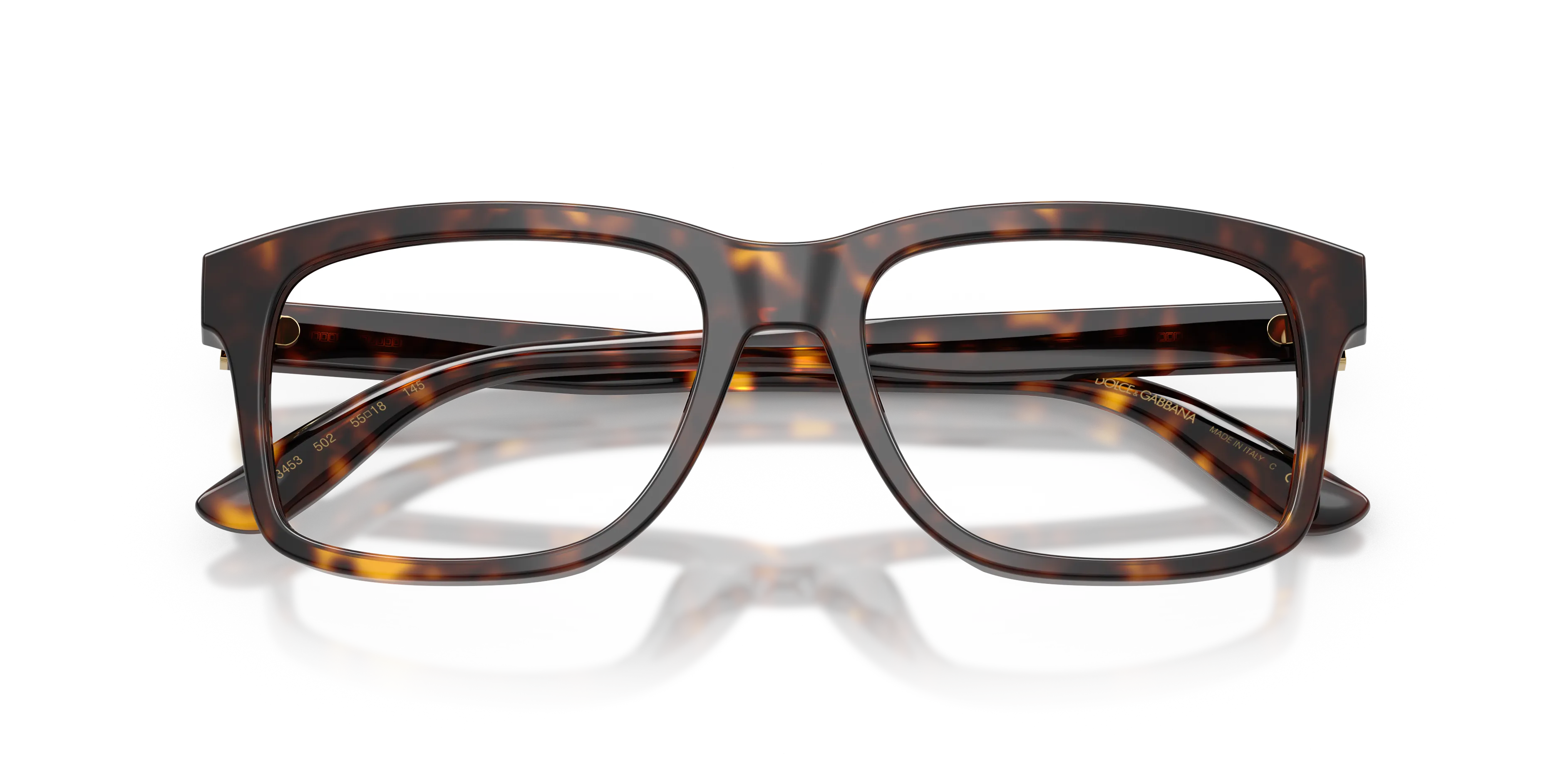 Dolce & Gabbana DG3453 502 Montature da vista Acetato Tartaruga Trasparente Squadrata Normale - immagine 2