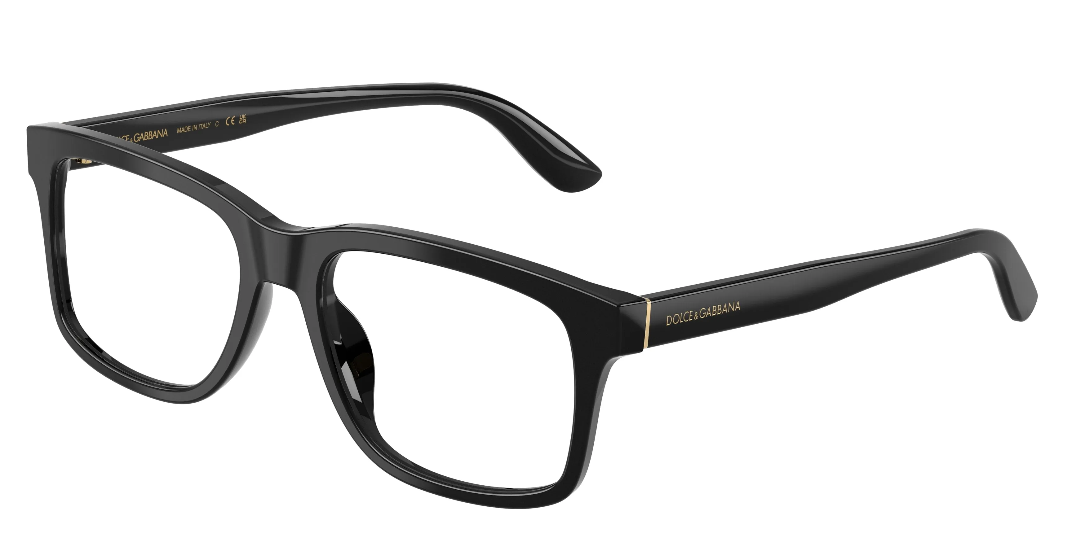 Dolce & Gabbana DG3453 501 Montature da vista Acetato Nero Trasparente Squadrata Normale - immagine 1