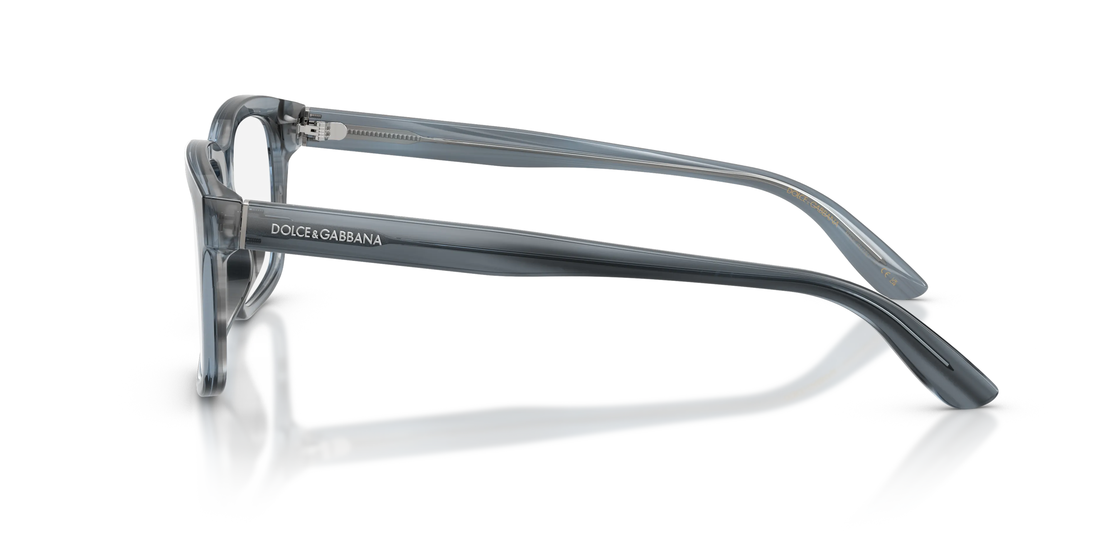 Dolce & Gabbana DG3453 3482 Montature da vista Acetato Blu Trasparente Squadrata Normale - immagine 4