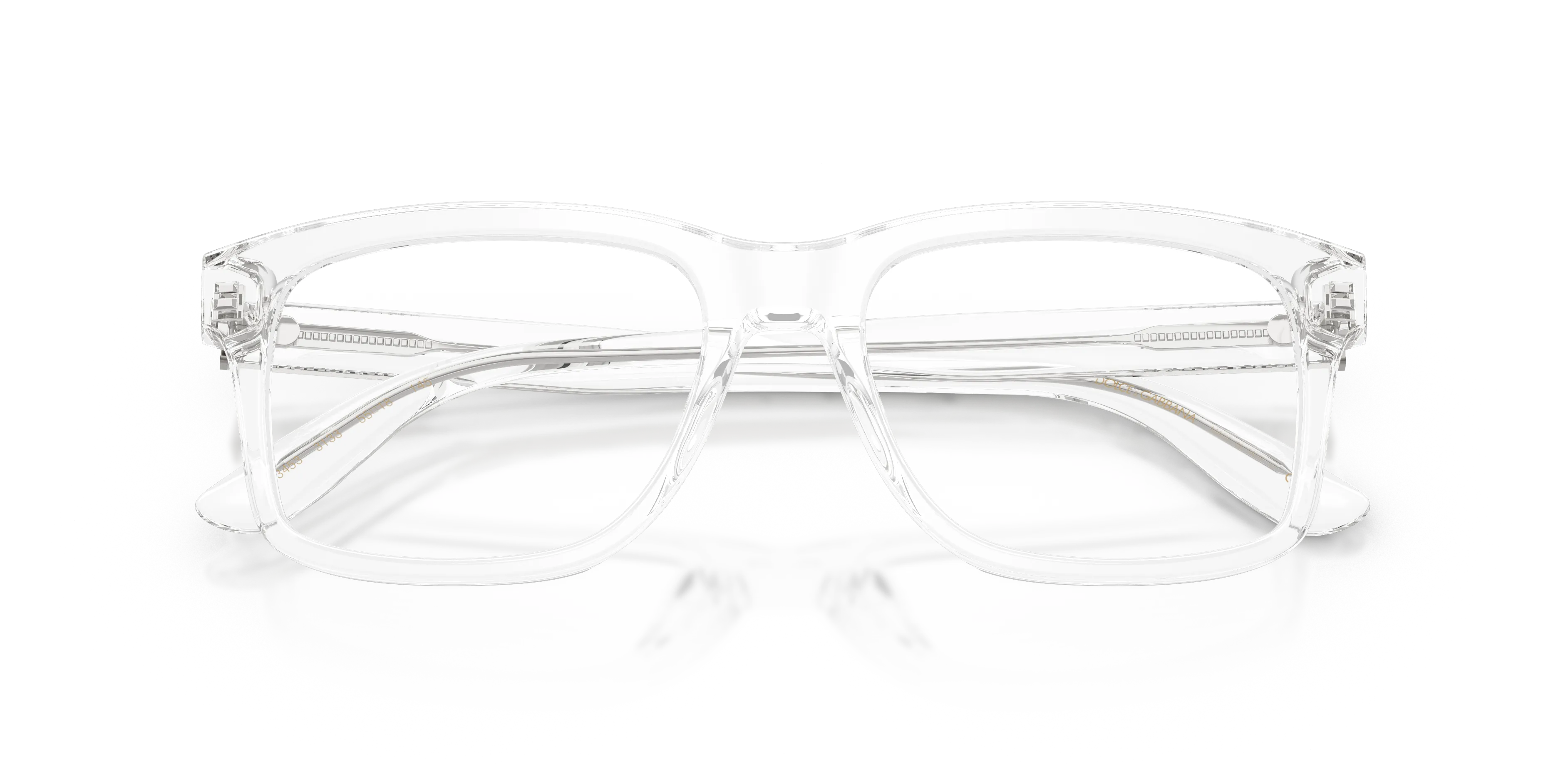 Dolce & Gabbana DG3453 3133 Montature da vista Acetato Trasparente Trasparente Squadrata Normale - immagine 2