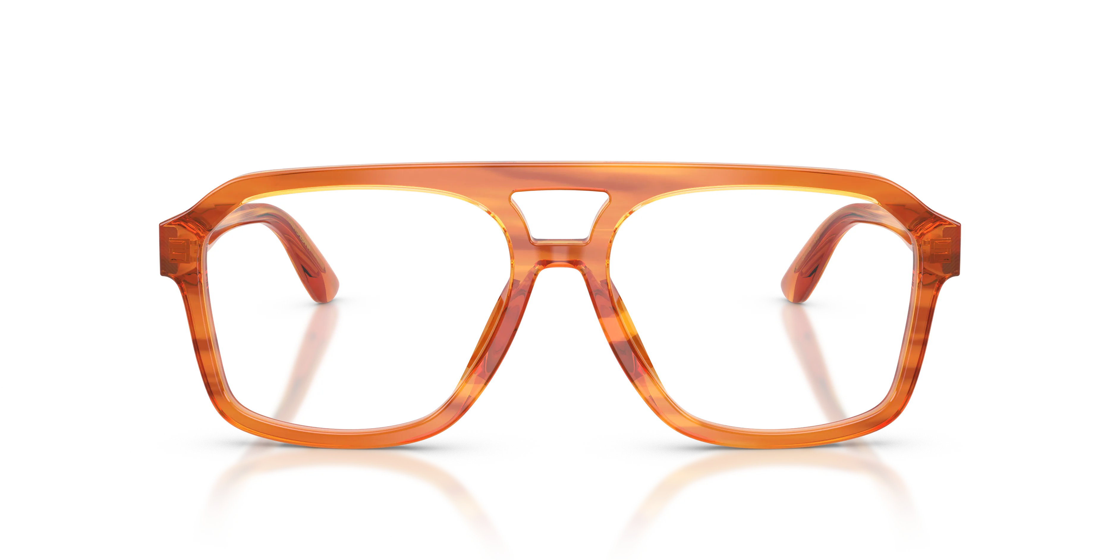 Dolce & Gabbana DG3452 3483 Montature da vista Acetato Marrone Trasparente Pilot Normale - immagine 3