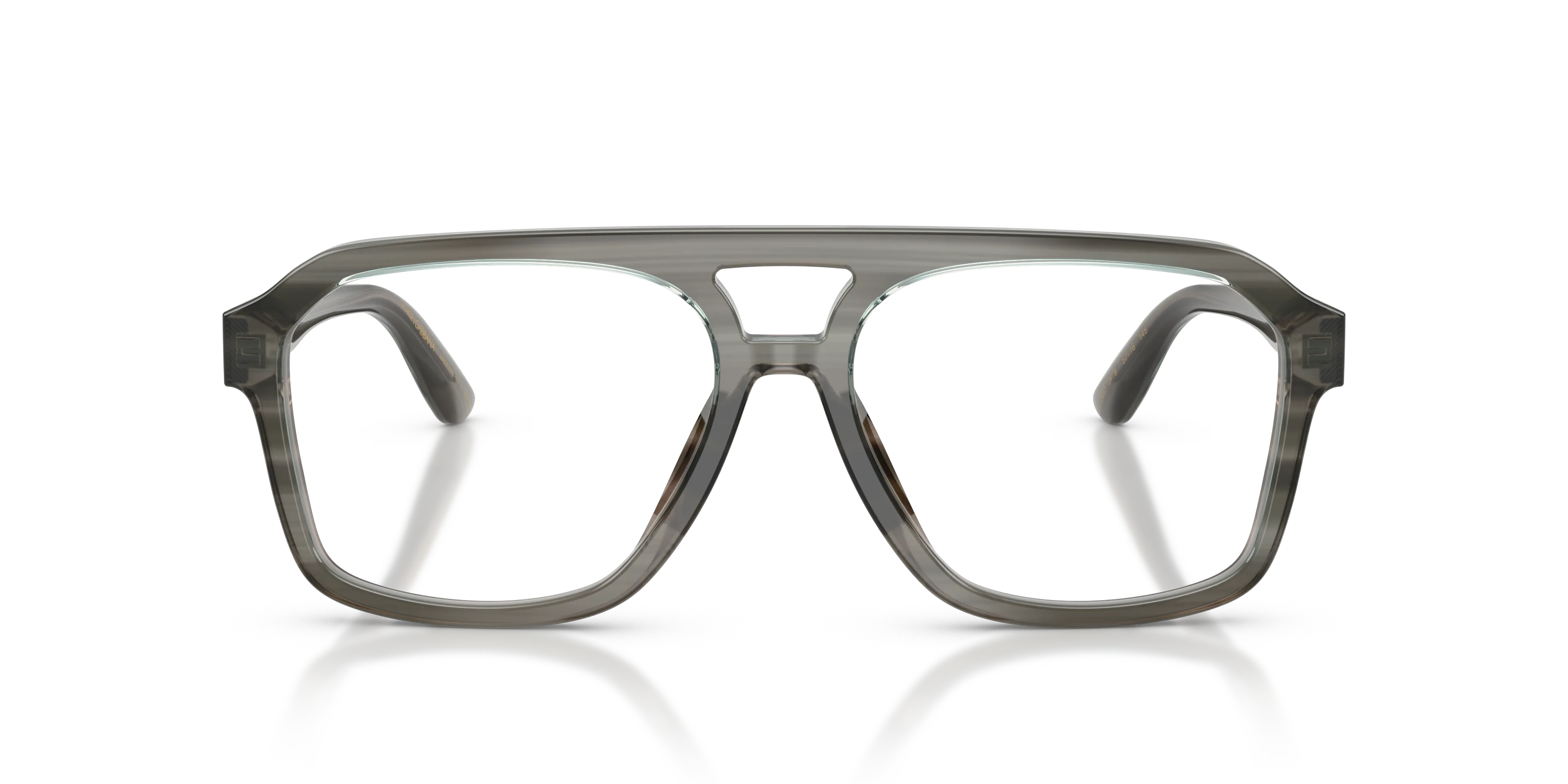 Dolce & Gabbana DG3452 3479 Montature da vista Acetato Grigio Trasparente Pilot Normale - immagine 3