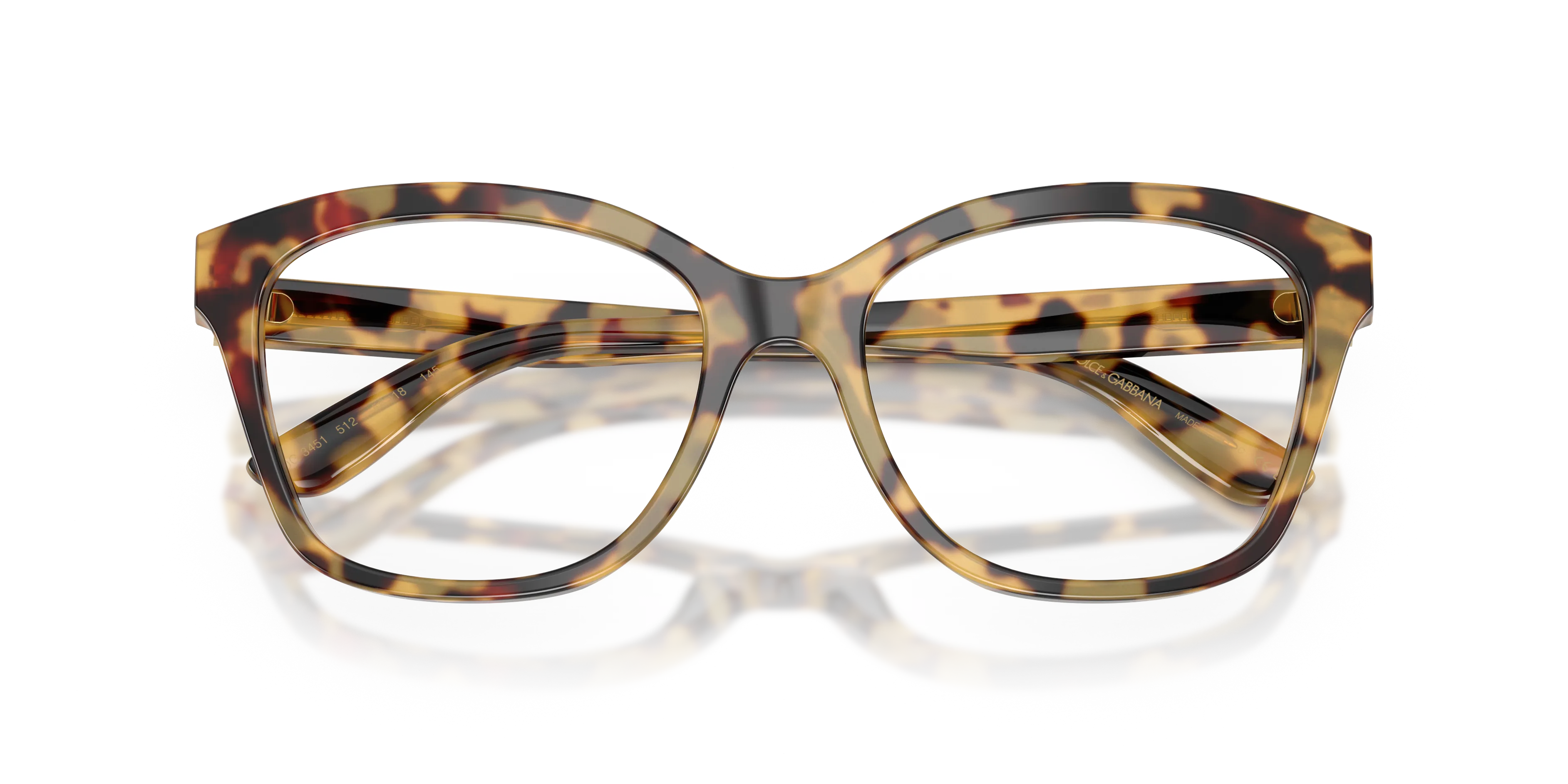 Dolce & Gabbana DG3451 512 Montature da vista Acetato Tartaruga Trasparente Farfalla Normale - immagine 2