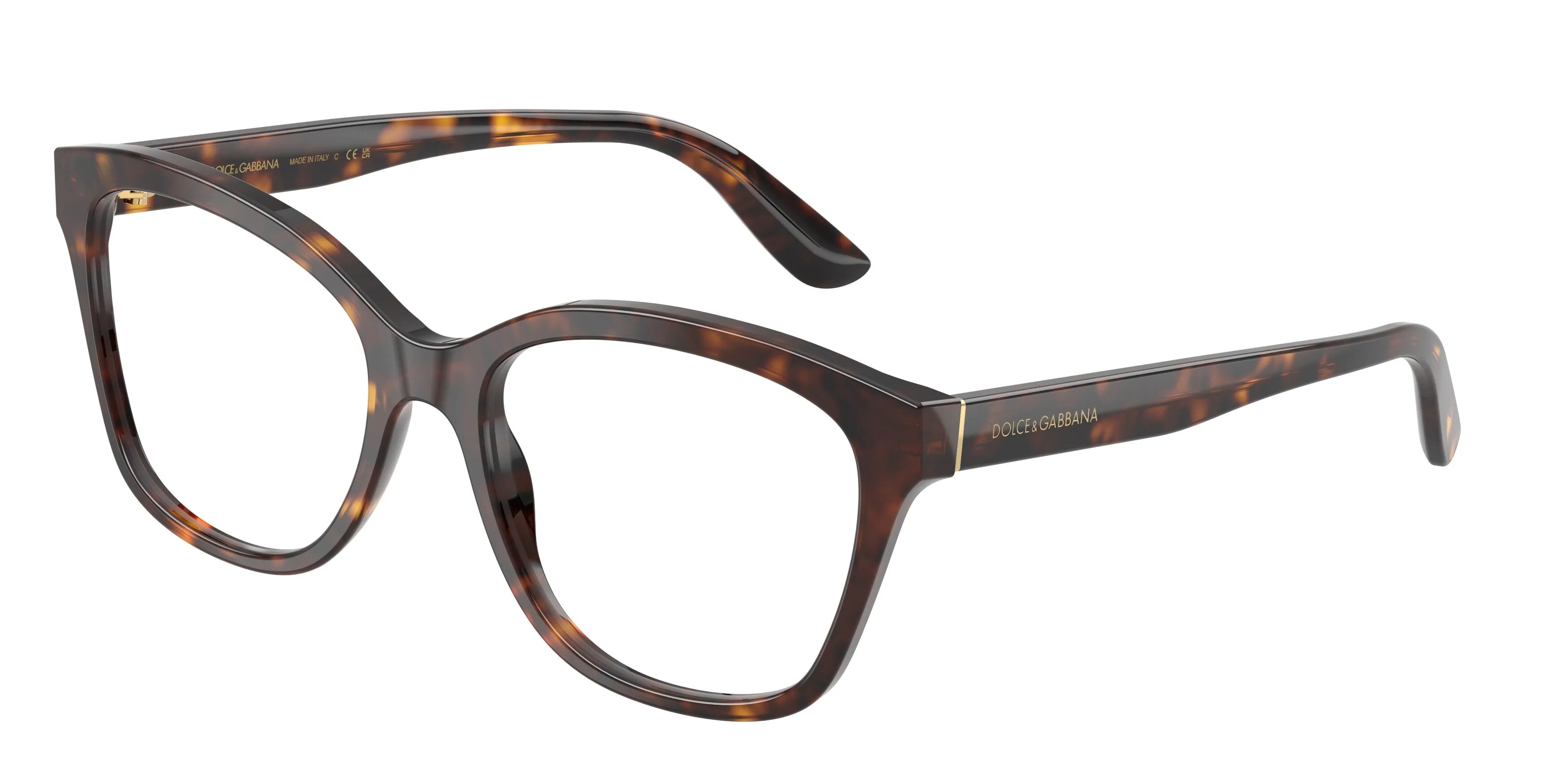 Dolce & Gabbana DG3451 502 Montature da vista Acetato Tartaruga Trasparente Farfalla Normale - immagine 1