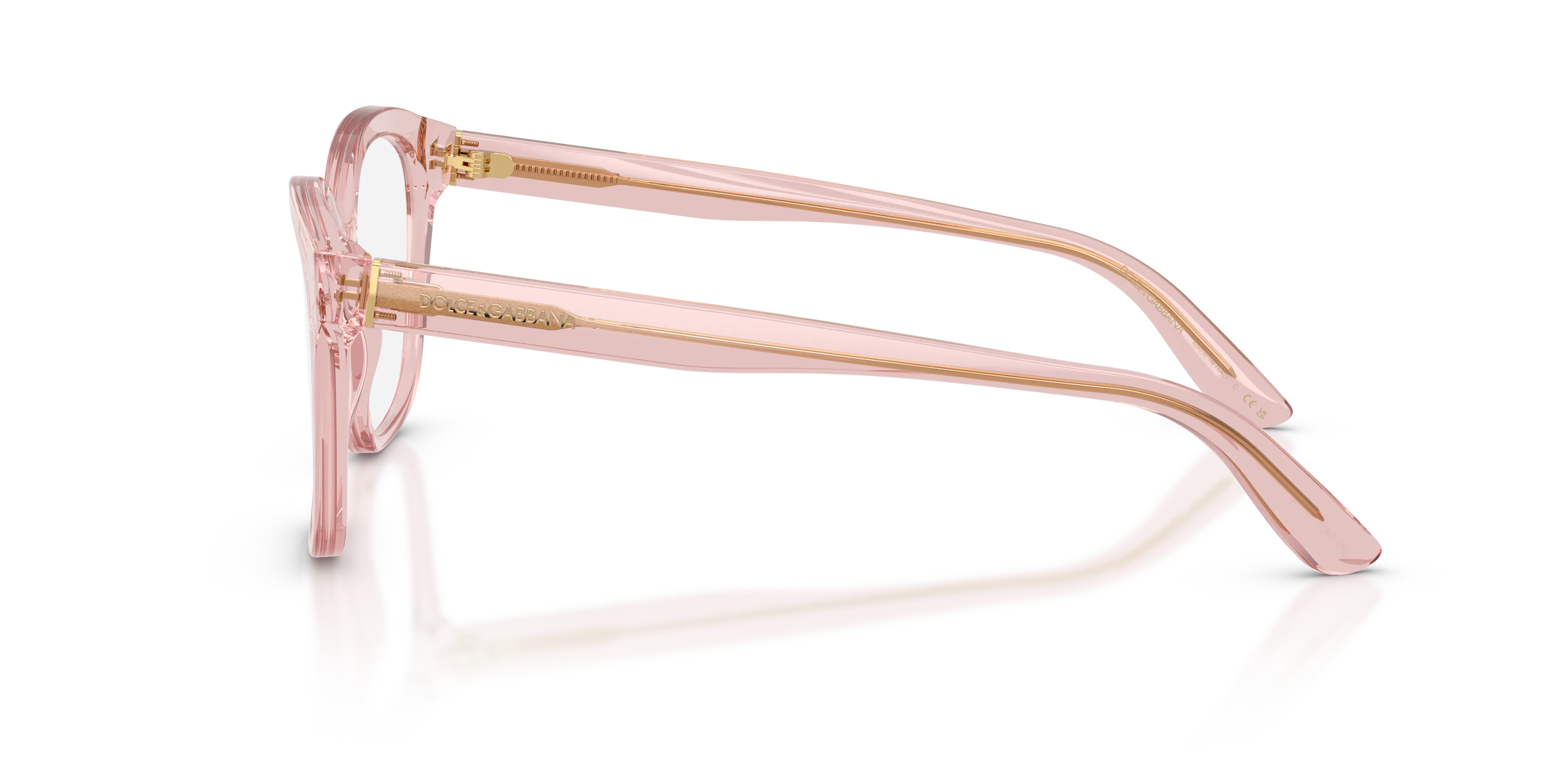 Dolce & Gabbana DG3451 3148 Montature da vista Acetato Rosa Trasparente Farfalla Normale - immagine 4