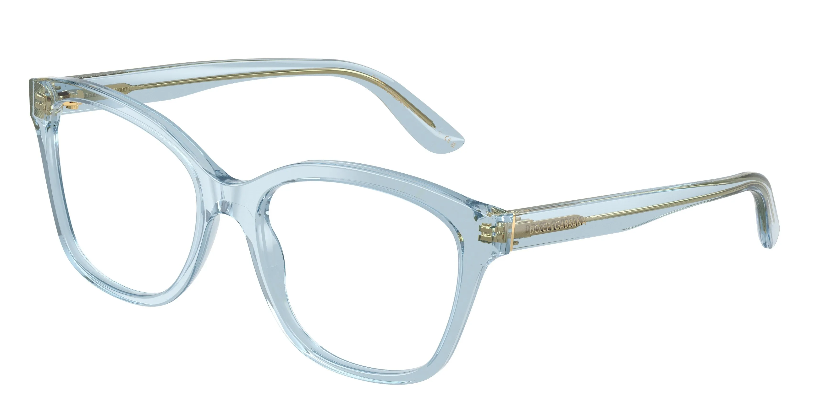 Dolce & Gabbana DG3451 3134 Montature da vista Acetato Blu Trasparente Farfalla Normale - immagine 1
