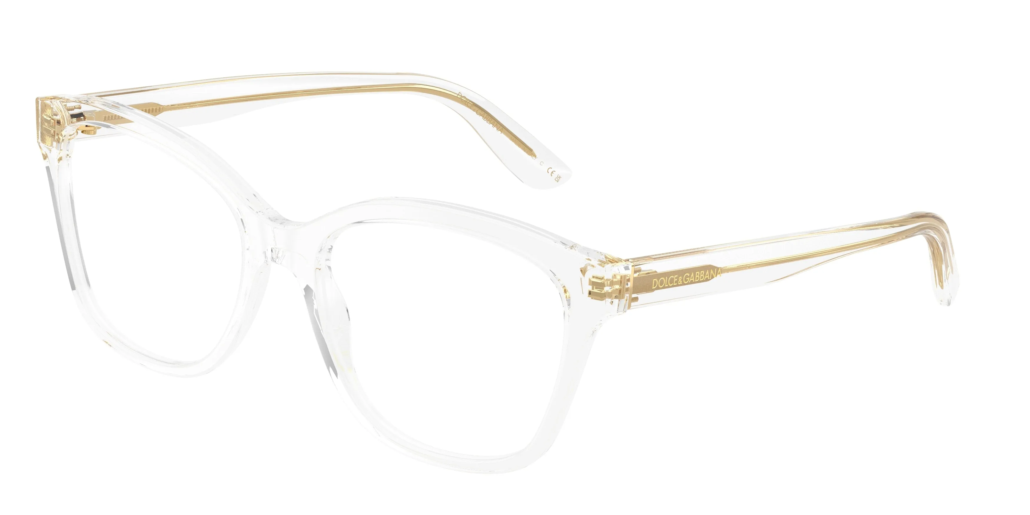 Dolce & Gabbana DG3451 3133 Montature da vista Acetato Trasparente Trasparente Farfalla Normale - immagine 1
