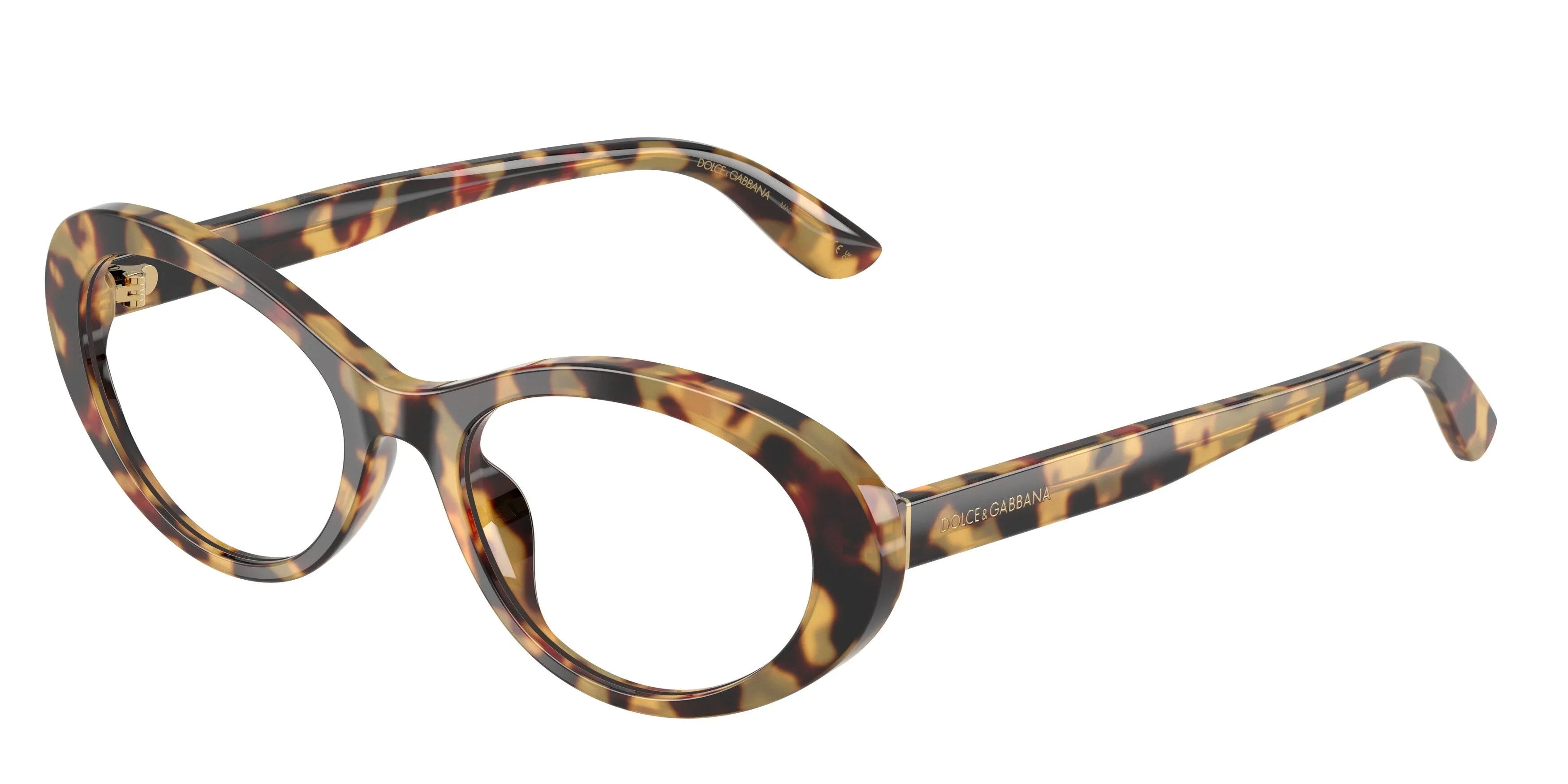 Dolce & Gabbana DG3450 512 Montature da vista Acetato Tartaruga Trasparente Rotonda Normale - immagine 1