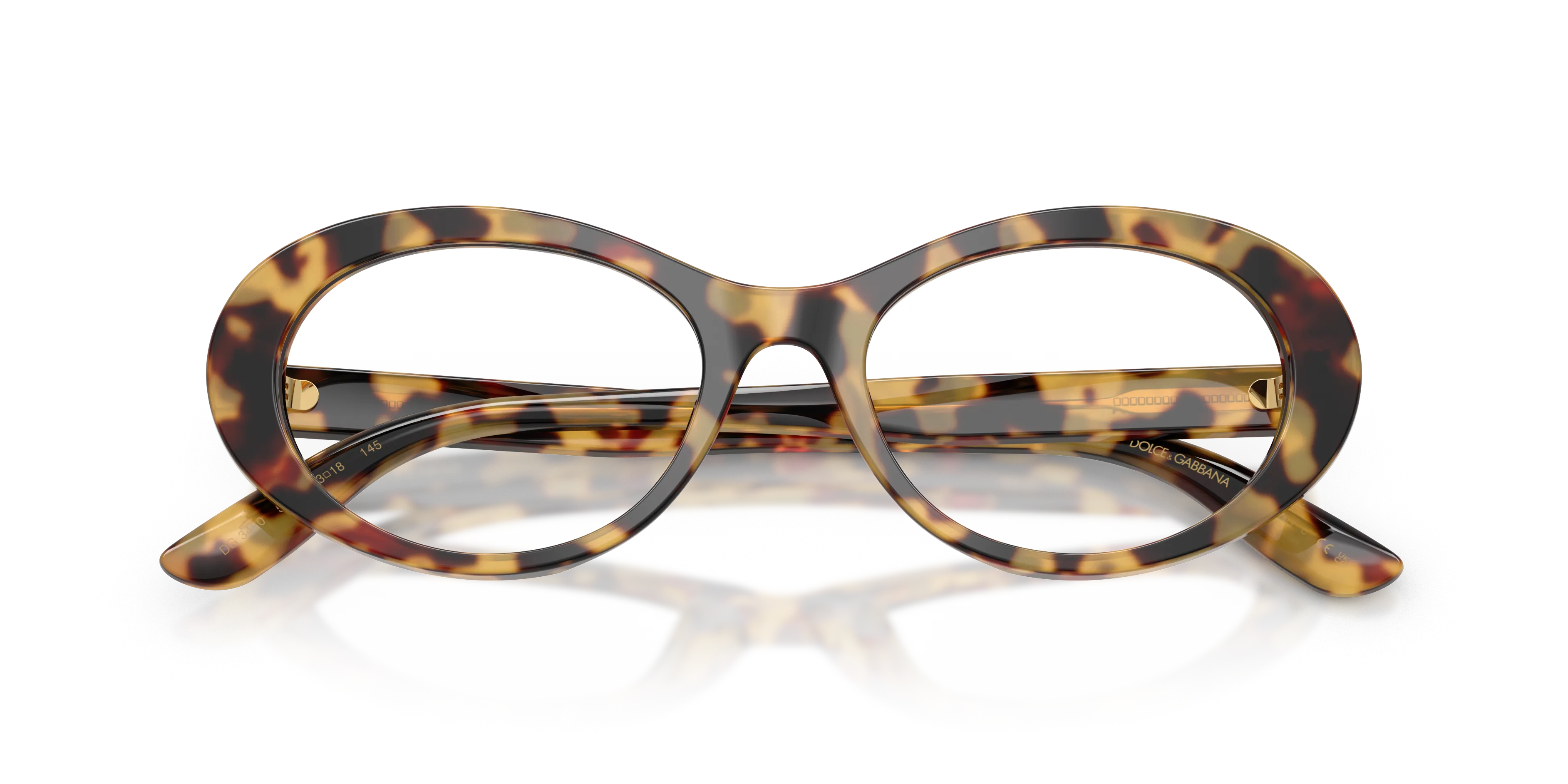 Dolce & Gabbana DG3450 512 Montature da vista Acetato Tartaruga Trasparente Rotonda Normale - immagine 2