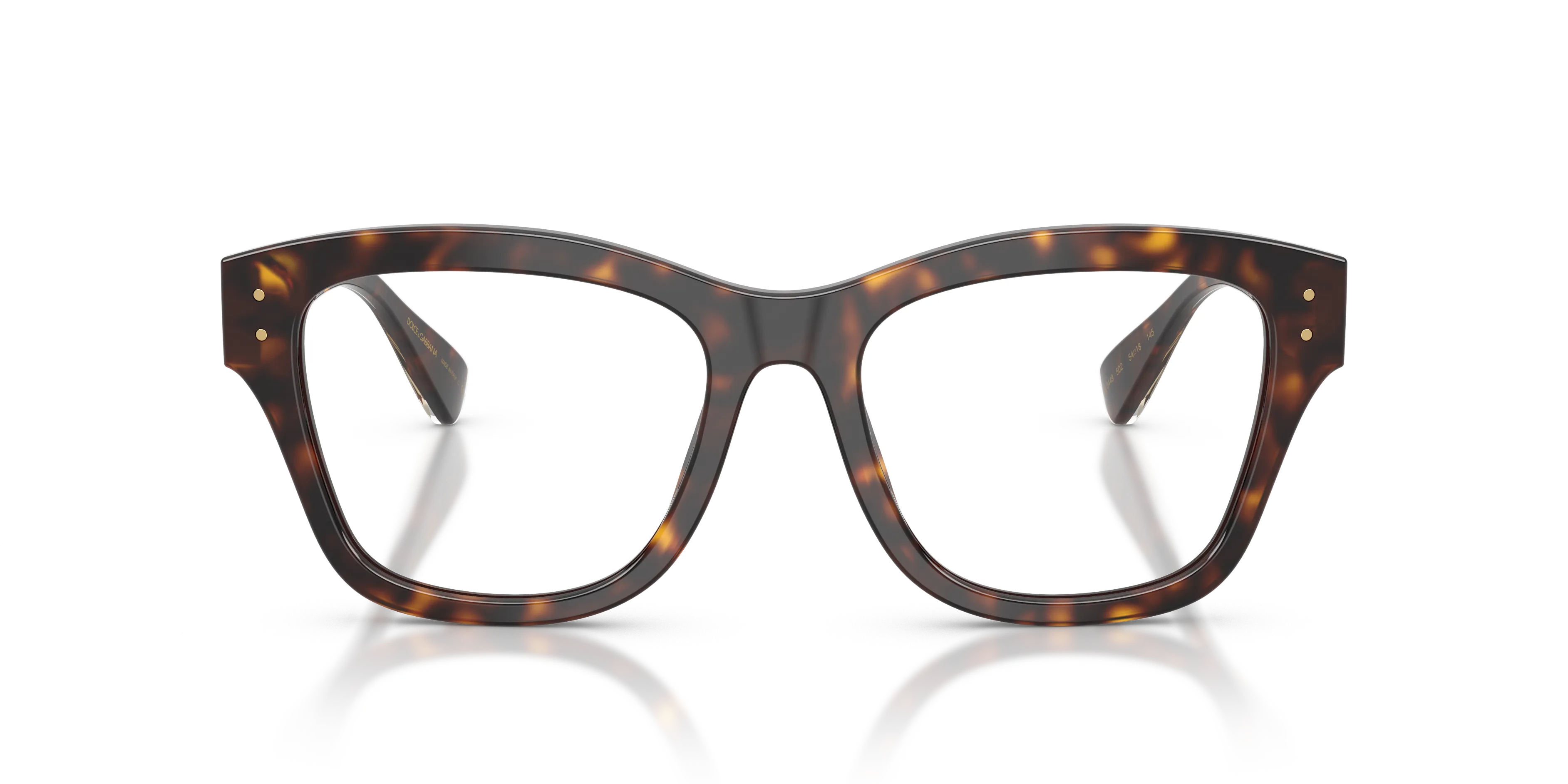 Dolce & Gabbana DG3449 502 Montature da vista Acetato Tartaruga Trasparente Squadrata Normale - immagine 3