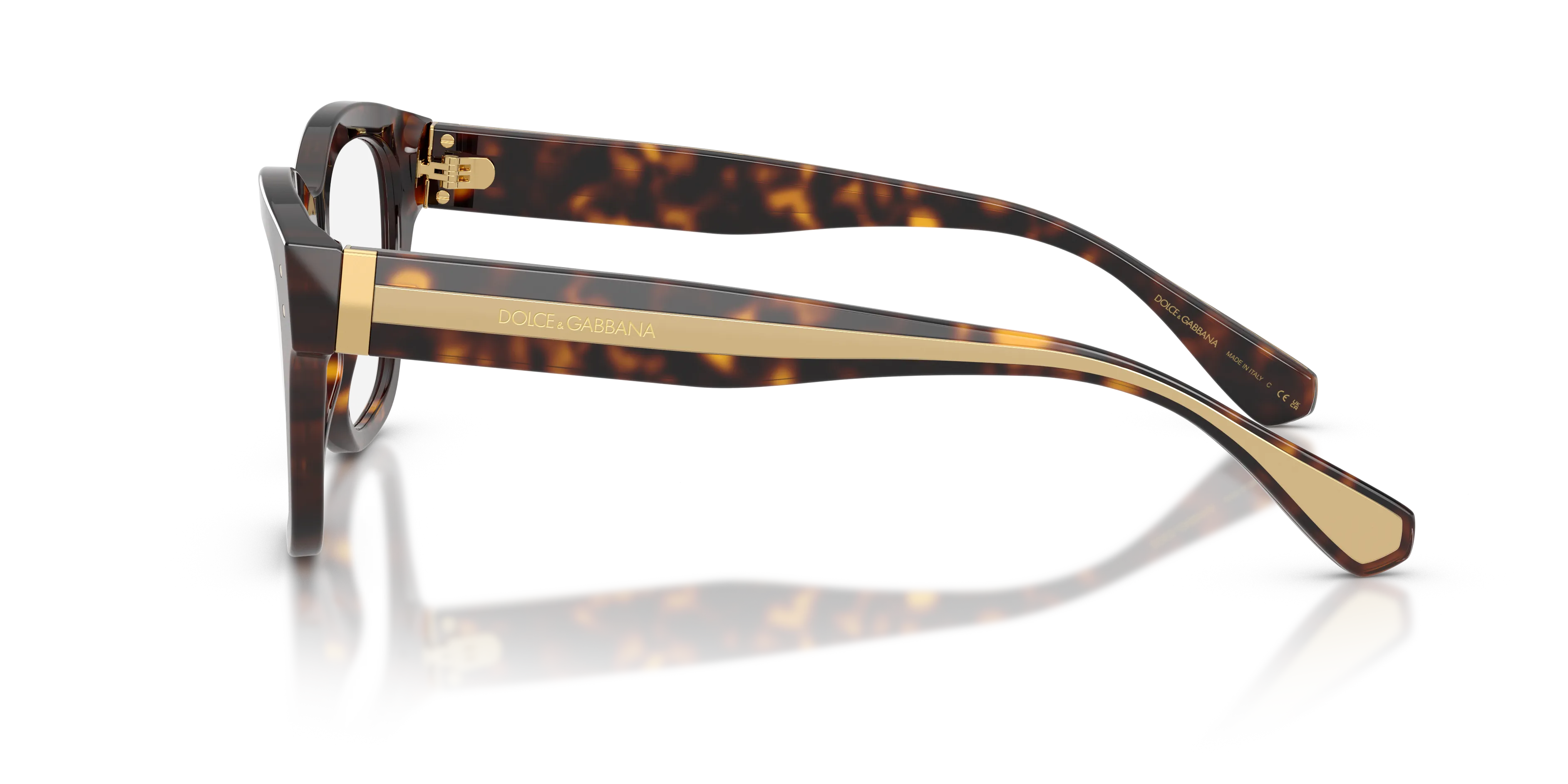 Dolce & Gabbana DG3449 502 Montature da vista Acetato Tartaruga Trasparente Squadrata Normale - immagine 4