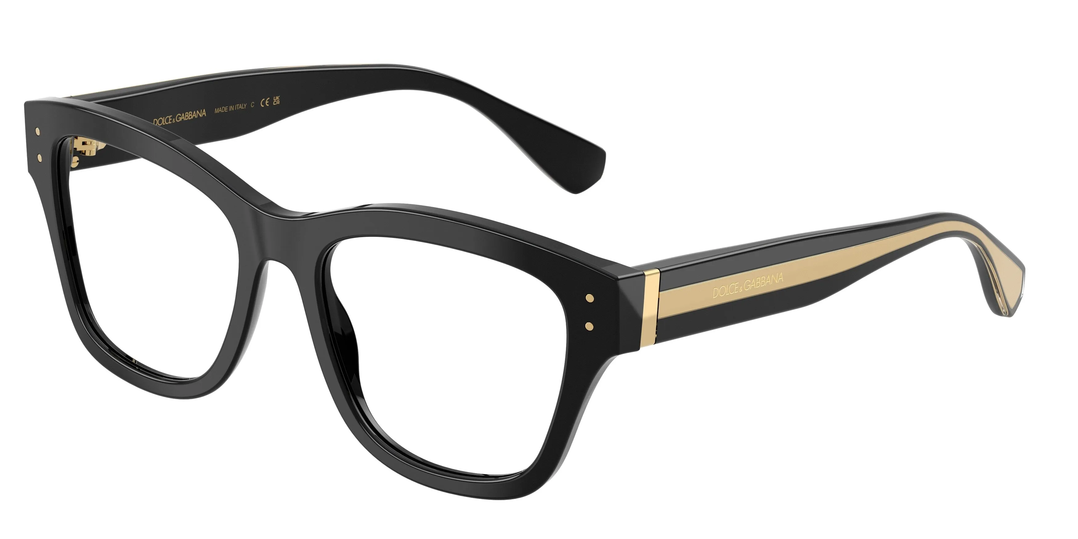 Dolce & Gabbana DG3449 3501 Montature da vista Acetato Viola Trasparente Squadrata Normale - immagine 1