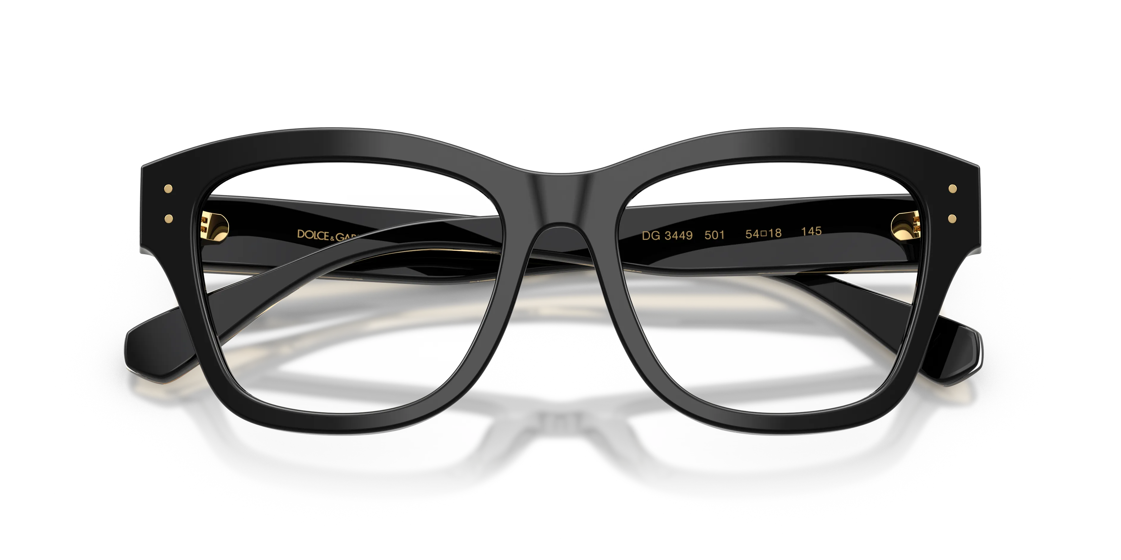 Dolce & Gabbana DG3449 3501 Montature da vista Acetato Viola Trasparente Squadrata Normale - immagine 2