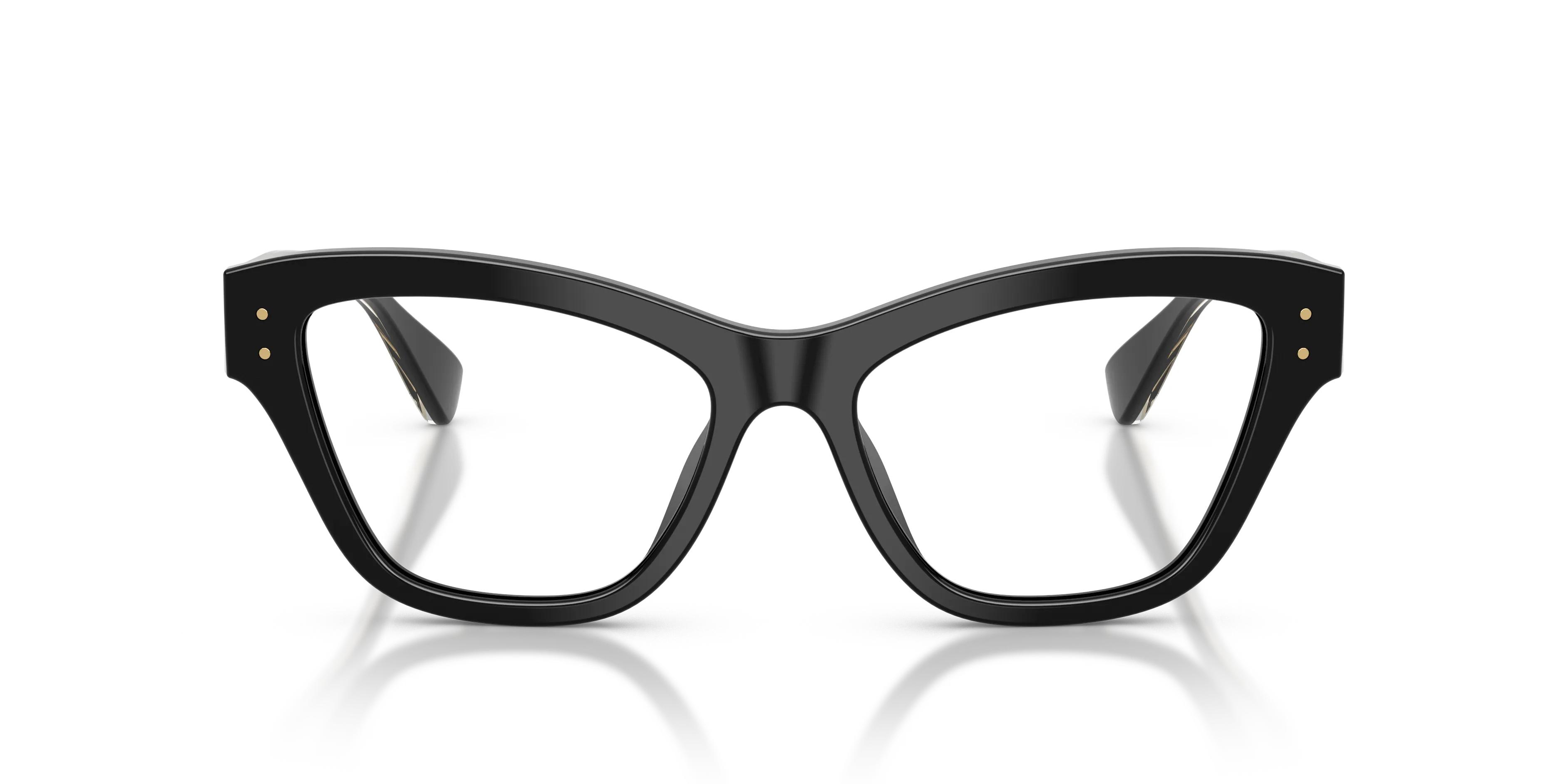 Dolce & Gabbana DG3448 501 Montature da vista Acetato Nero Trasparente Cat Eye Normale - immagine 3