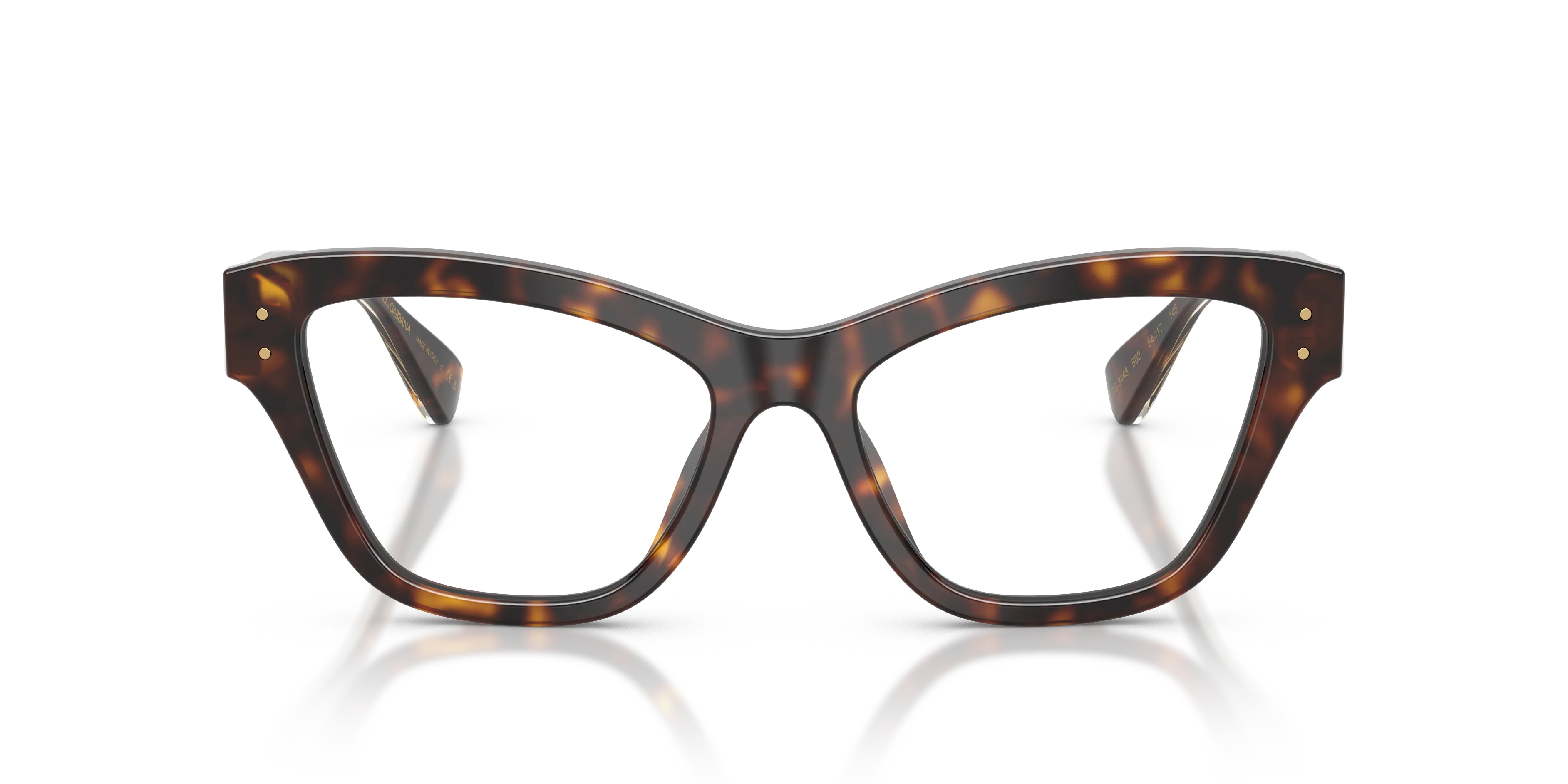 Dolce & Gabbana DG3448 3502 Montature da vista Acetato Verde Trasparente Cat Eye Normale - immagine 3