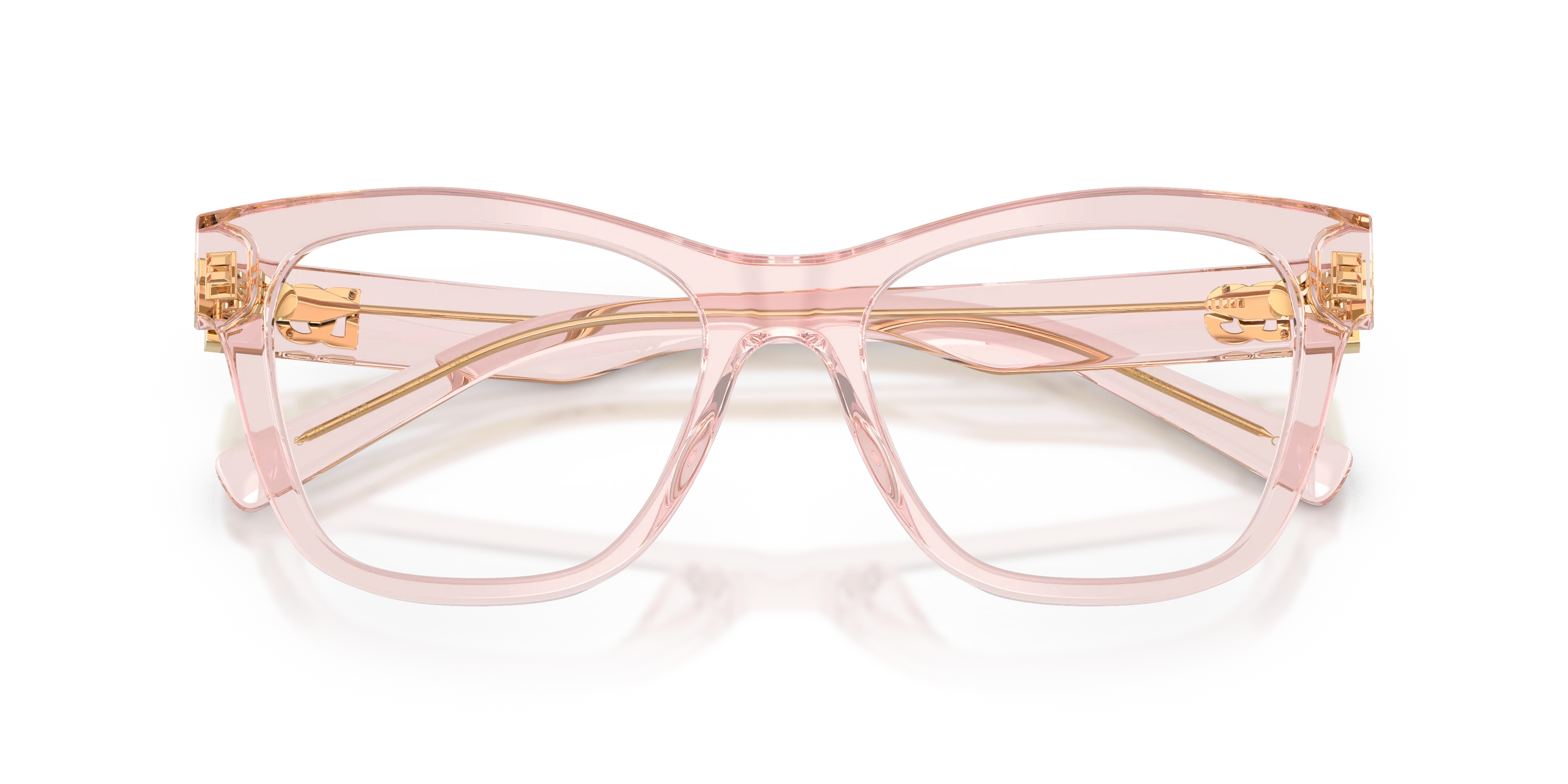 Dolce & Gabbana DG3430 3148 Montature da vista Acetato Rosa Trasparente Squadrata Normale - immagine 2