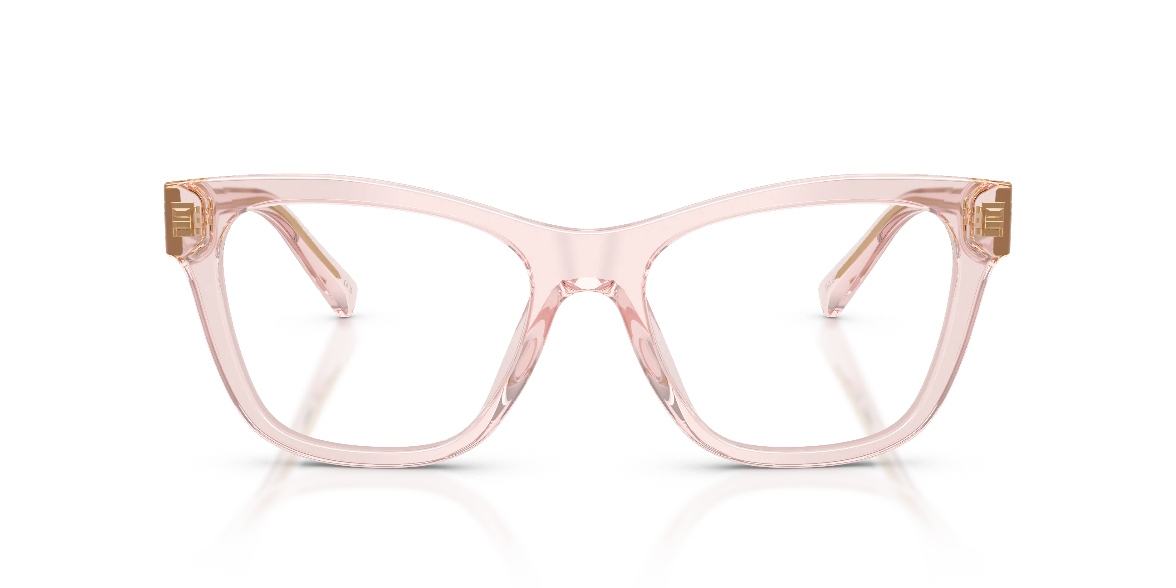 Dolce & Gabbana DG3430 3148 Montature da vista Acetato Rosa Trasparente Squadrata Normale - immagine 3