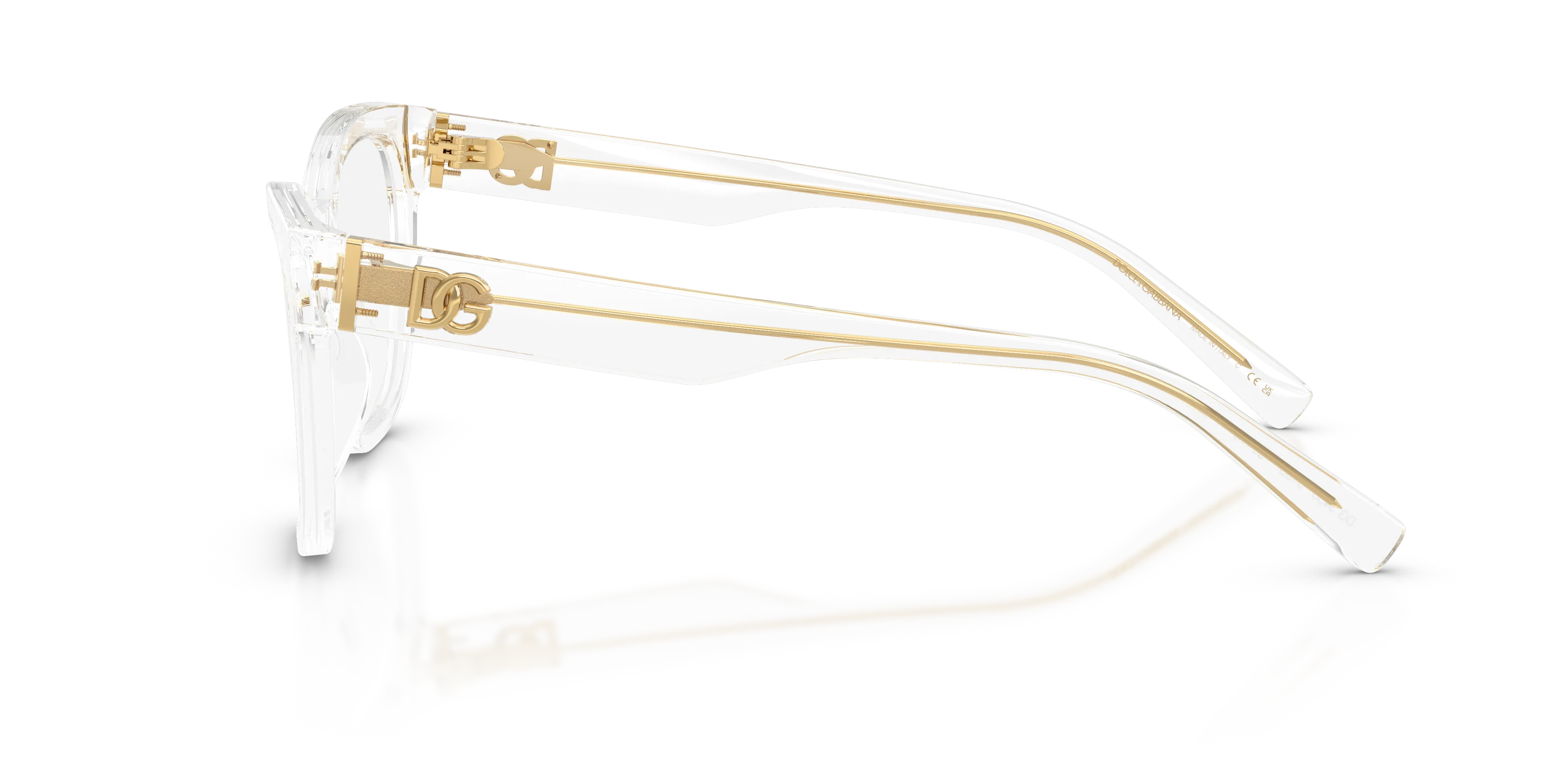 Dolce & Gabbana DG3430 3133 Montature da vista Acetato Trasparente Trasparente Squadrata Normale - immagine 4