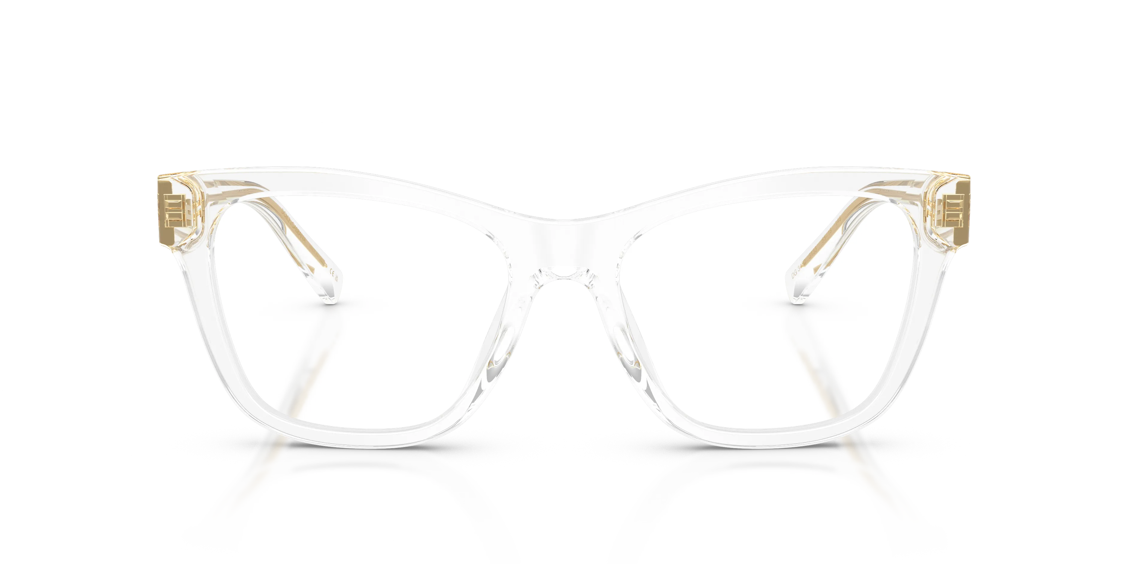 Dolce & Gabbana DG3430 3133 Montature da vista Acetato Trasparente Trasparente Squadrata Normale - immagine 3