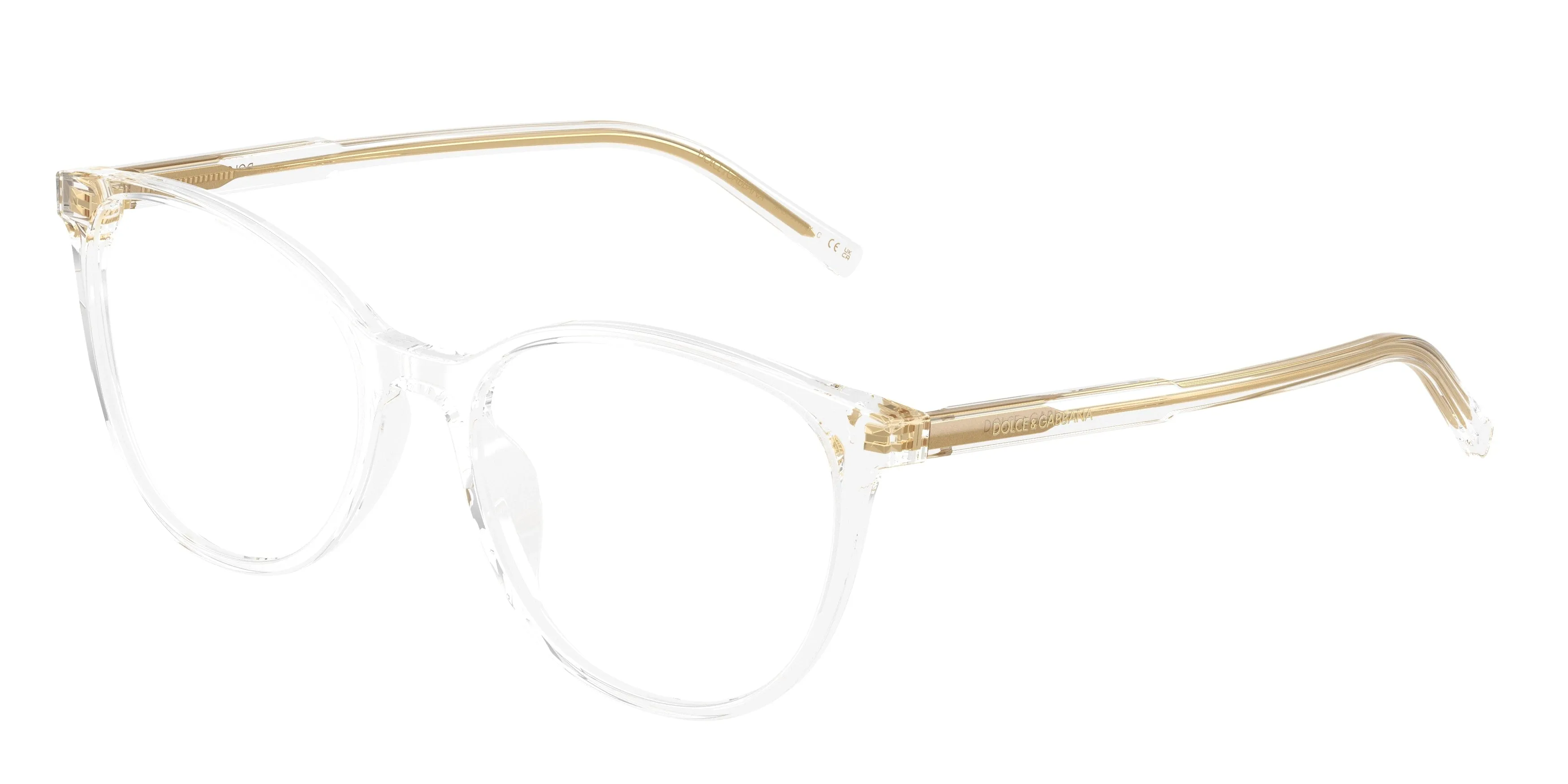 Dolce & Gabbana DG3425 3133 Montature da vista Acetato Trasparente Trasparente Farfalla Normale - immagine 1