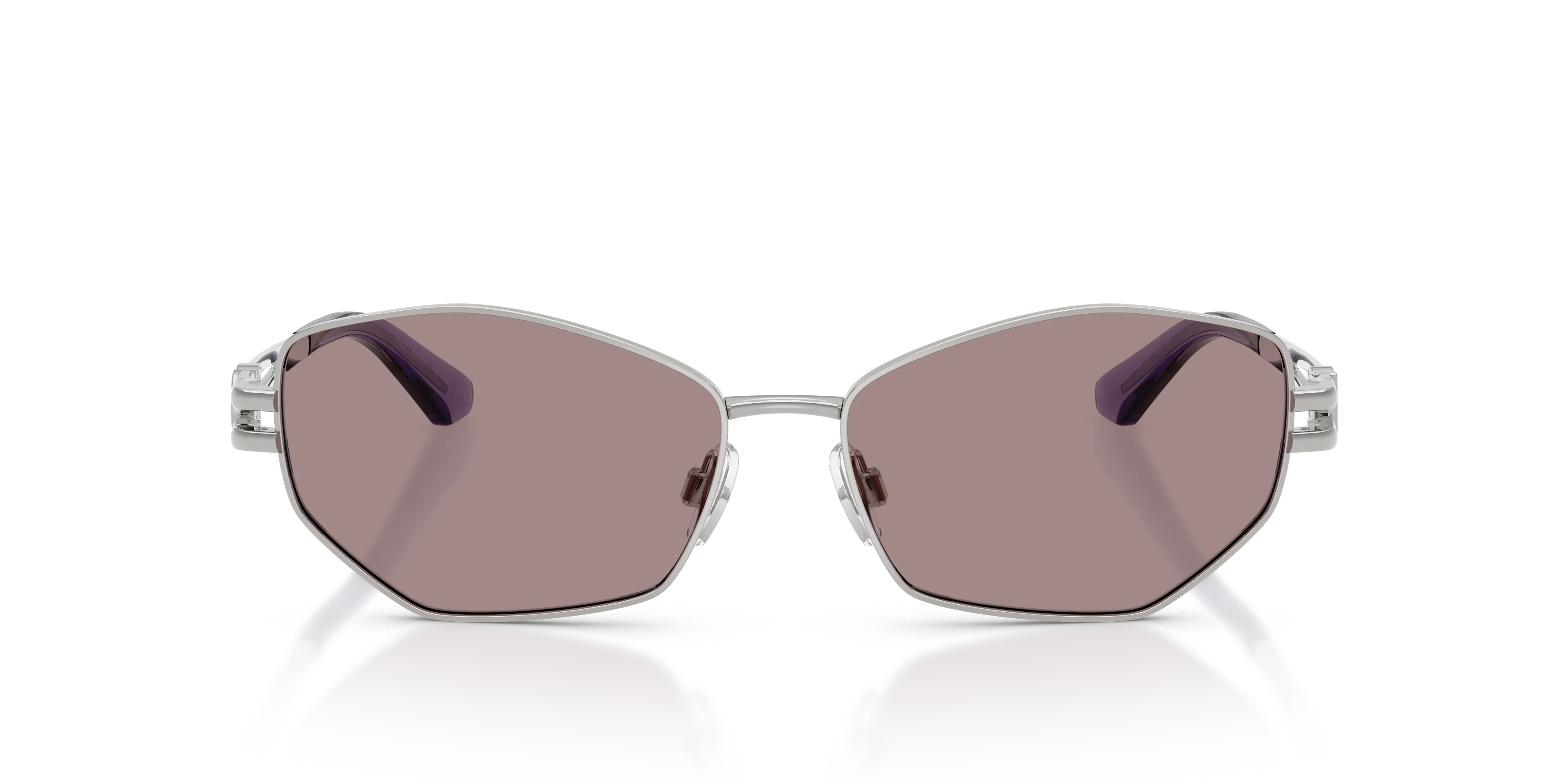 Dolce & Gabbana DG2338 05/LA Occhiali da sole Metallo Argento Viola Farfalla Normale - immagine 3