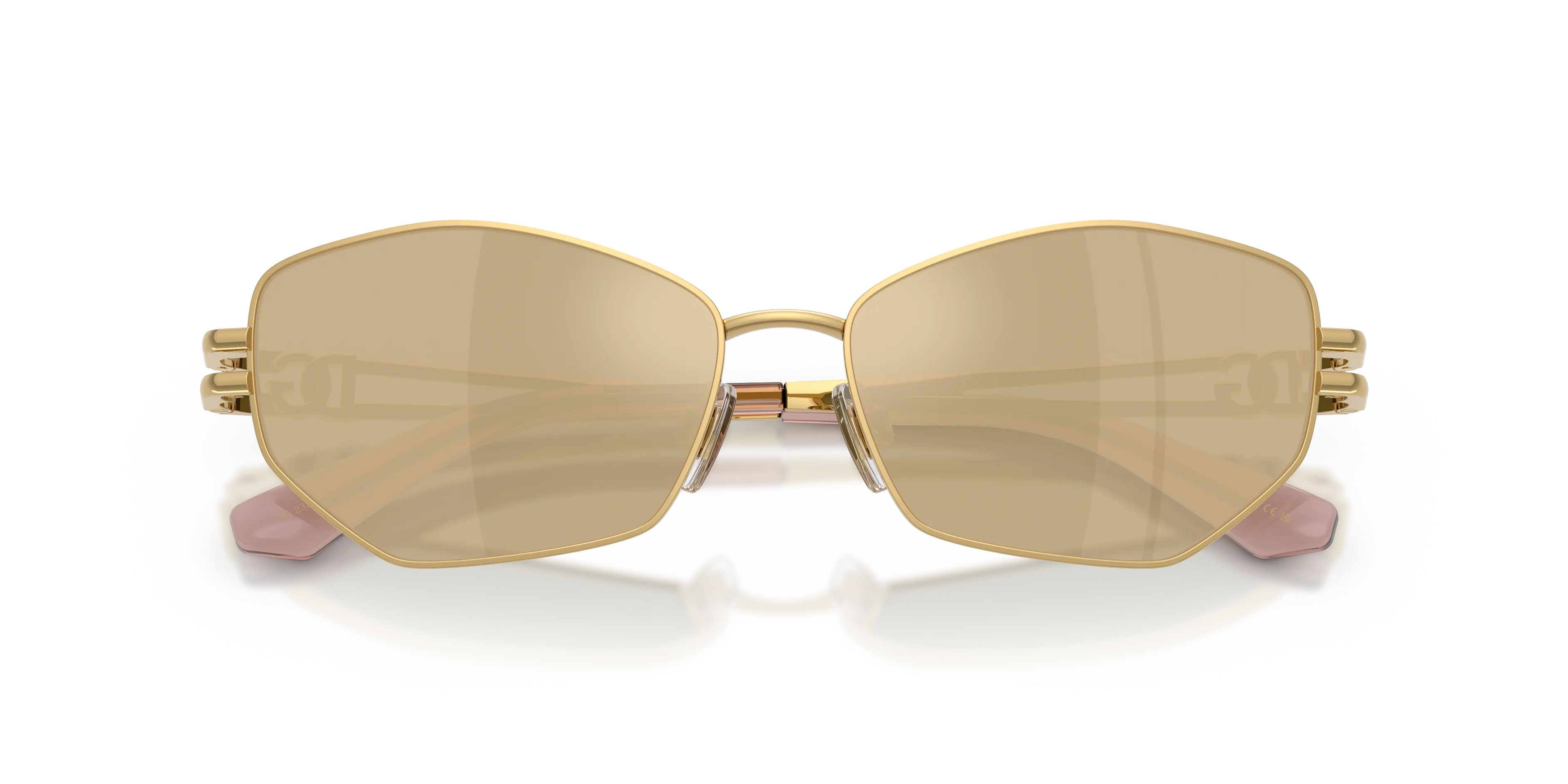 Dolce & Gabbana DG2338 02/03 Occhiali da sole Metallo Oro Giallo Farfalla Normale - immagine 2