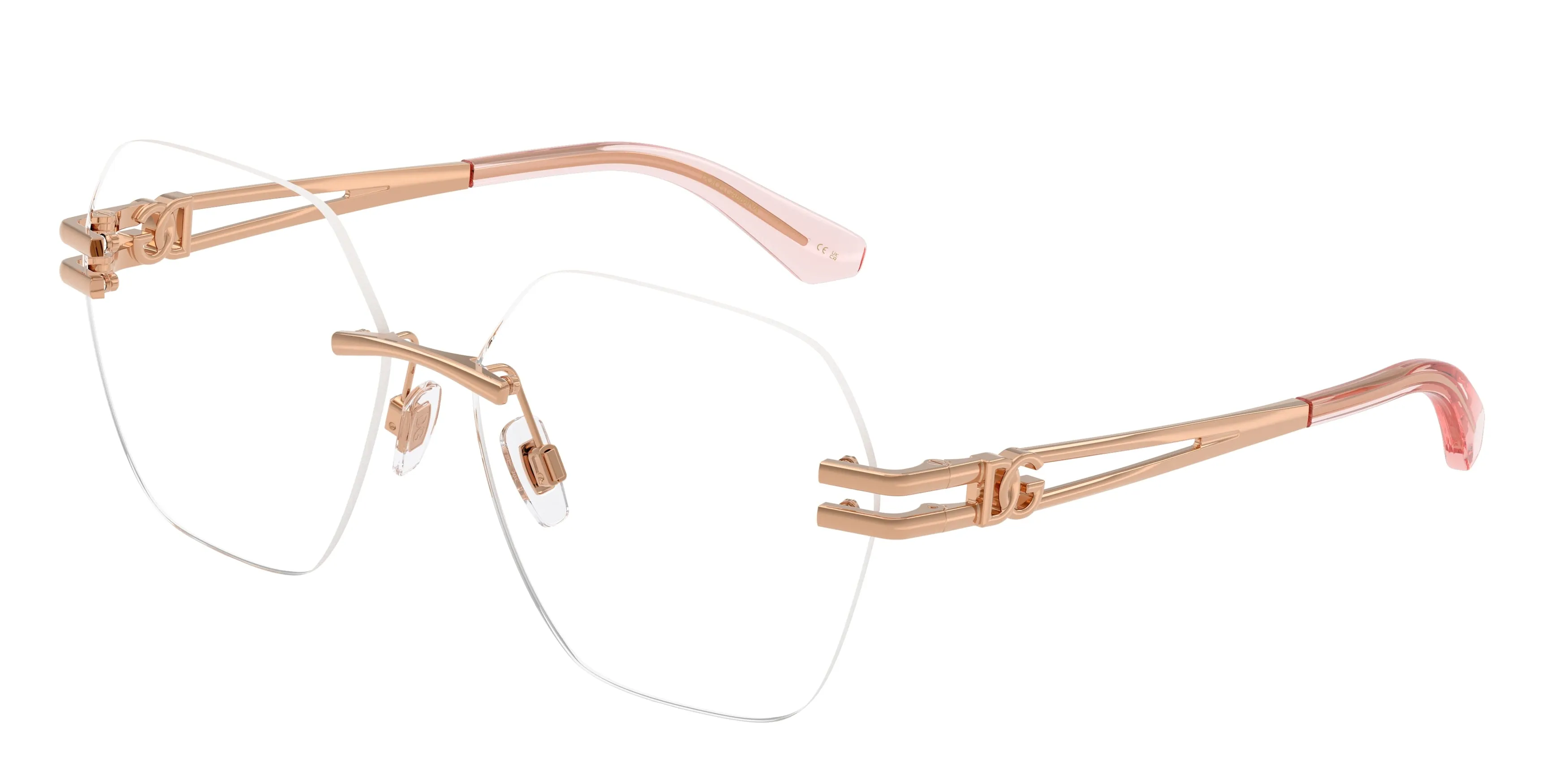Dolce & Gabbana DG1369 1298 Montature da vista Metallo Oro Trasparente Farfalla Normale - immagine 1