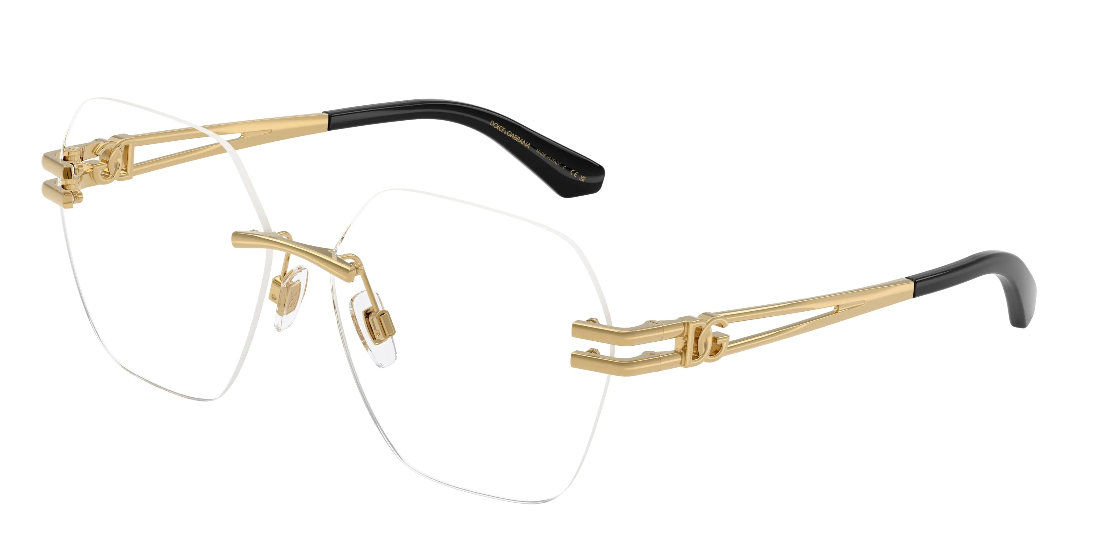 Dolce & Gabbana DG1369 02 Montature da vista Metallo Oro Trasparente Farfalla Normale - immagine 1